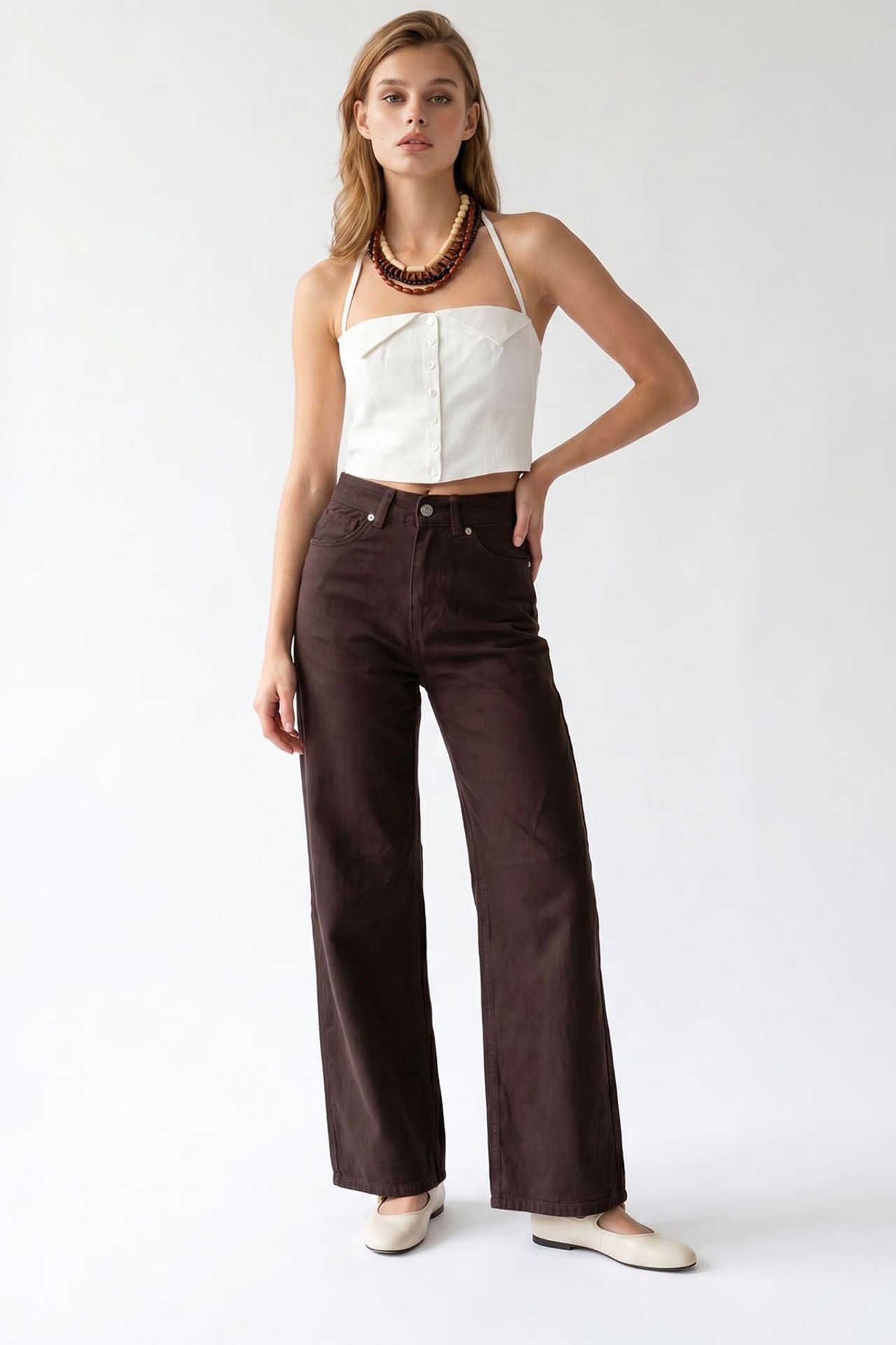 MIXRAY Women's Straight-Leg Pants