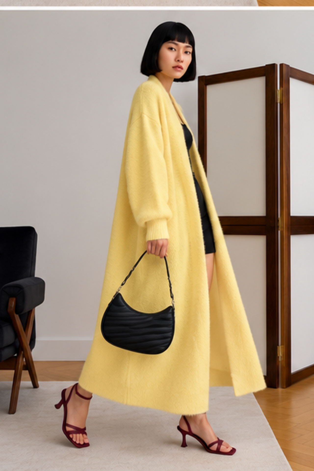 MY FASHION Açık Ön Normal Kalıp Hırka 4