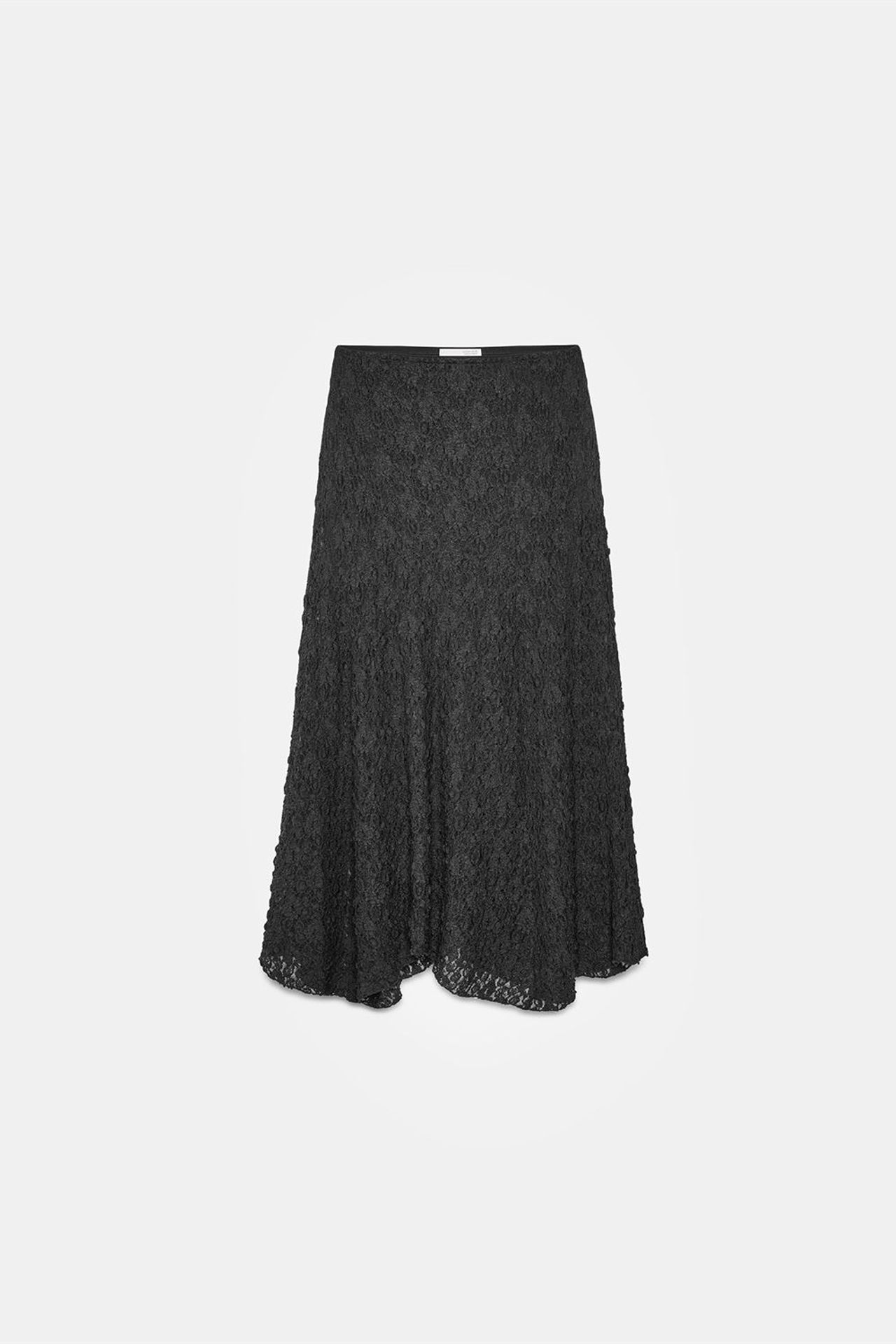 DILVIN High-Waist Lace A-Line Midi Skirt 5