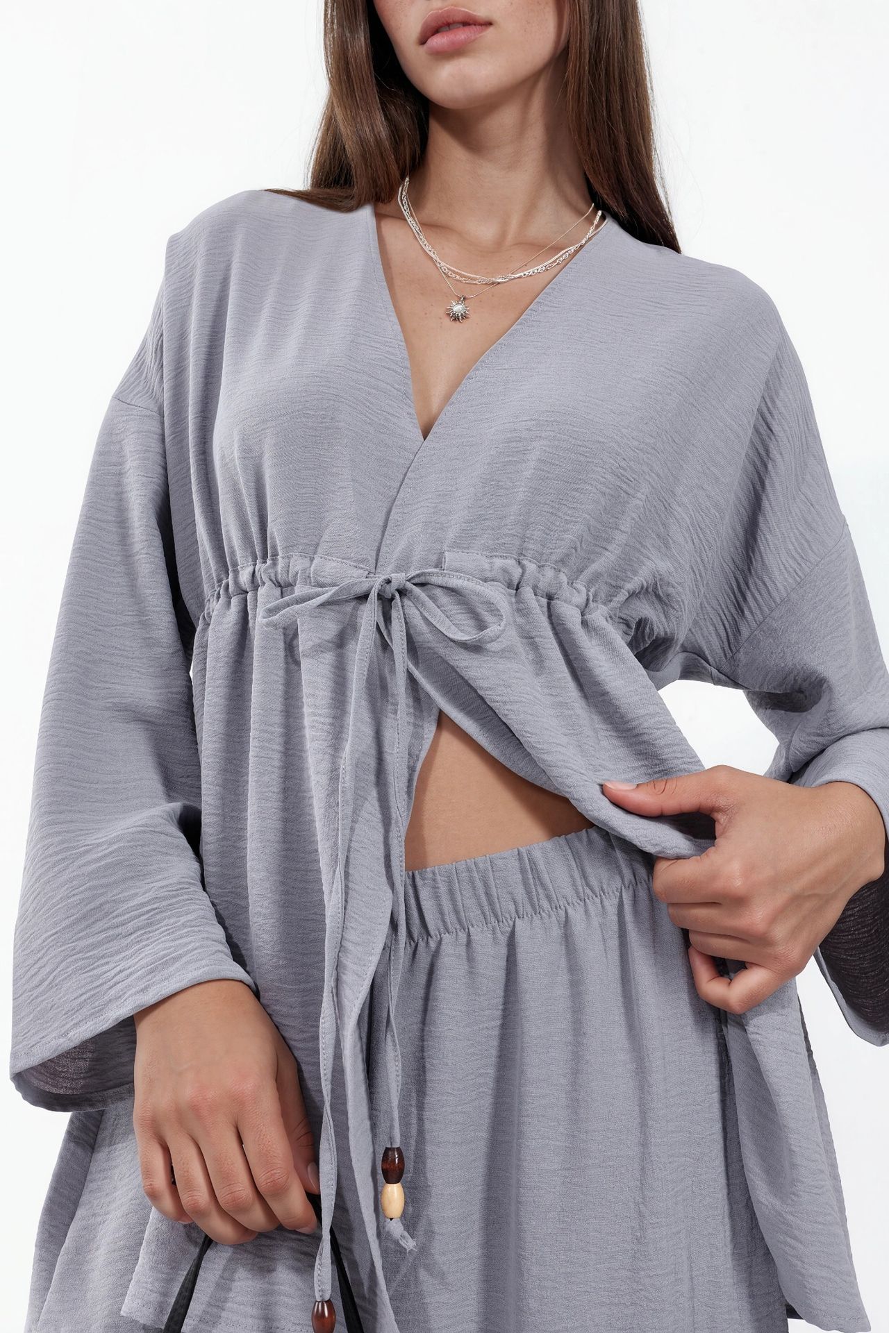 BDART Two-Piece Wide-Leg Kimono Set 4