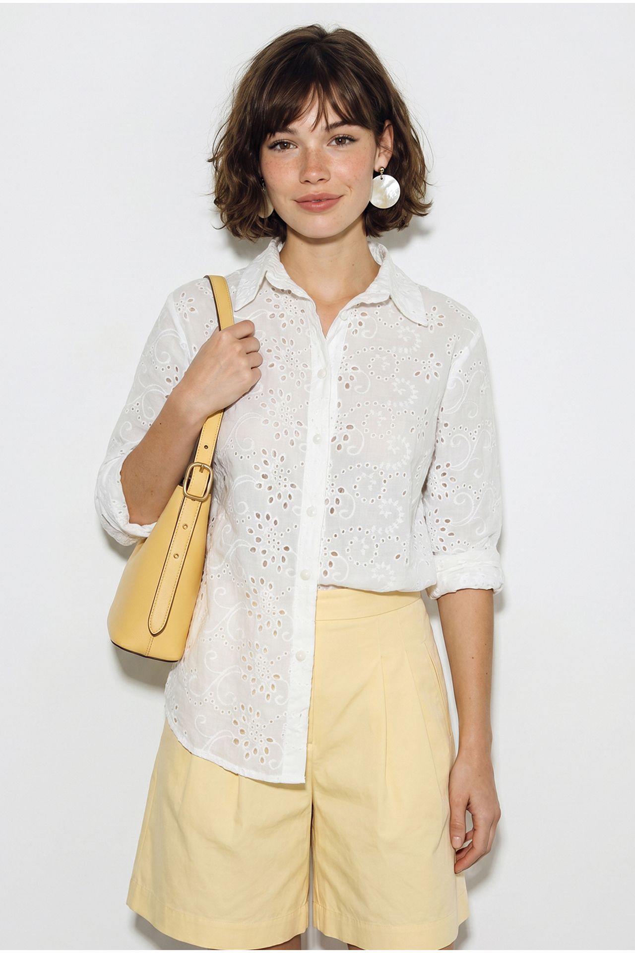 LUCCI Embroidered Relaxed-fit Woven Shirt 4