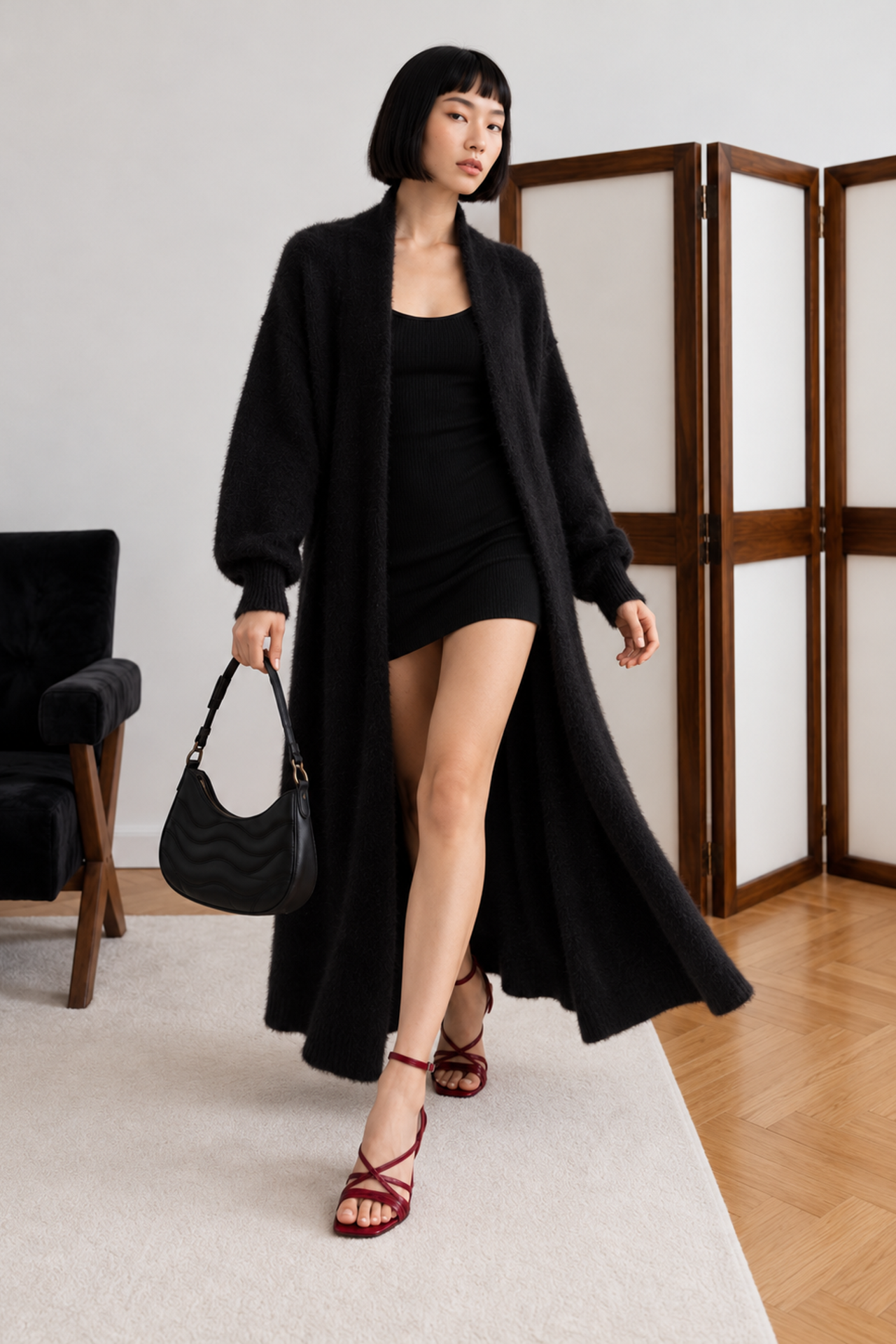 MY FASHION Açık Ön Normal Kalıp Hırka 4