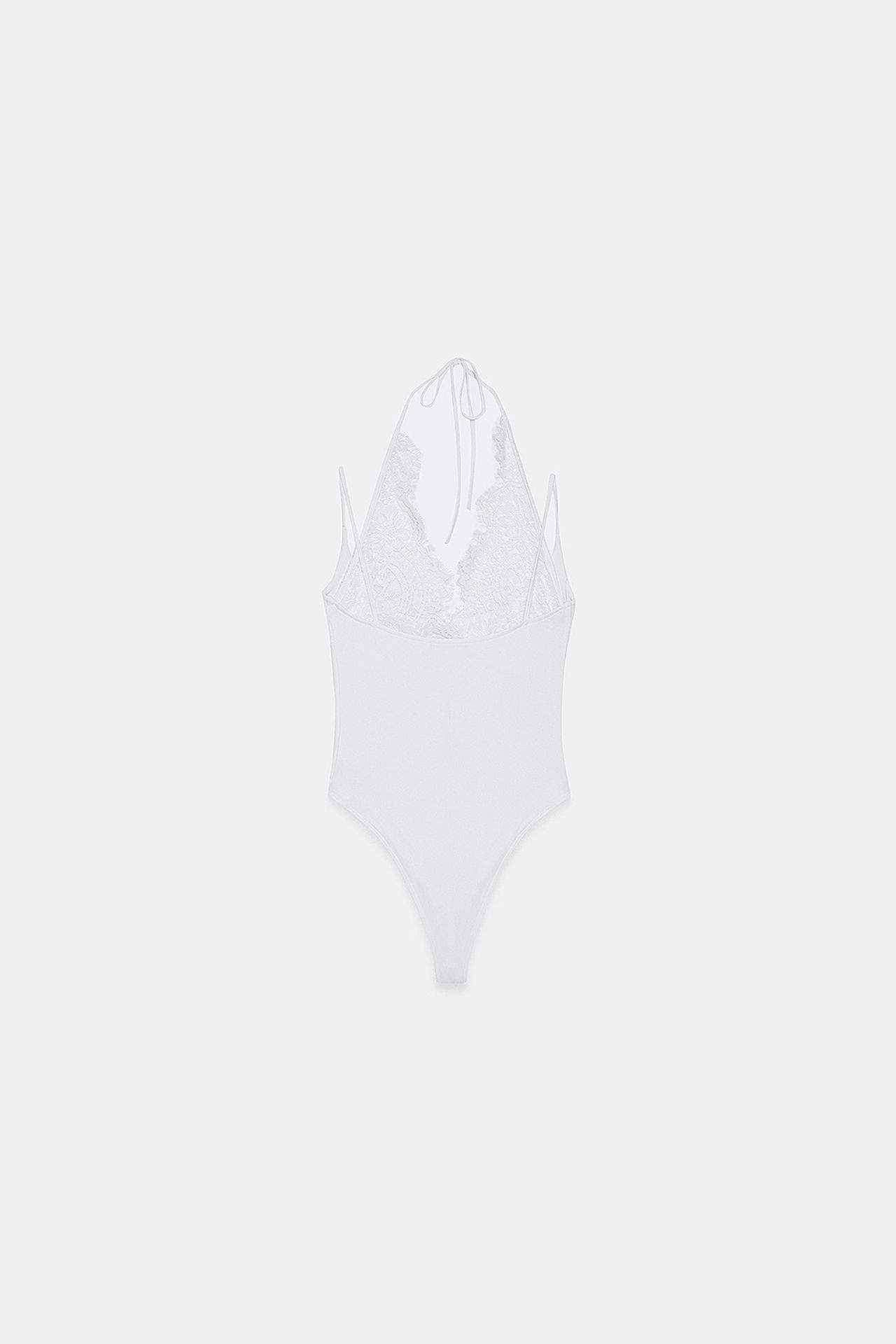DILVIN Embroidered Cut-out Sleeveless Bodysuit