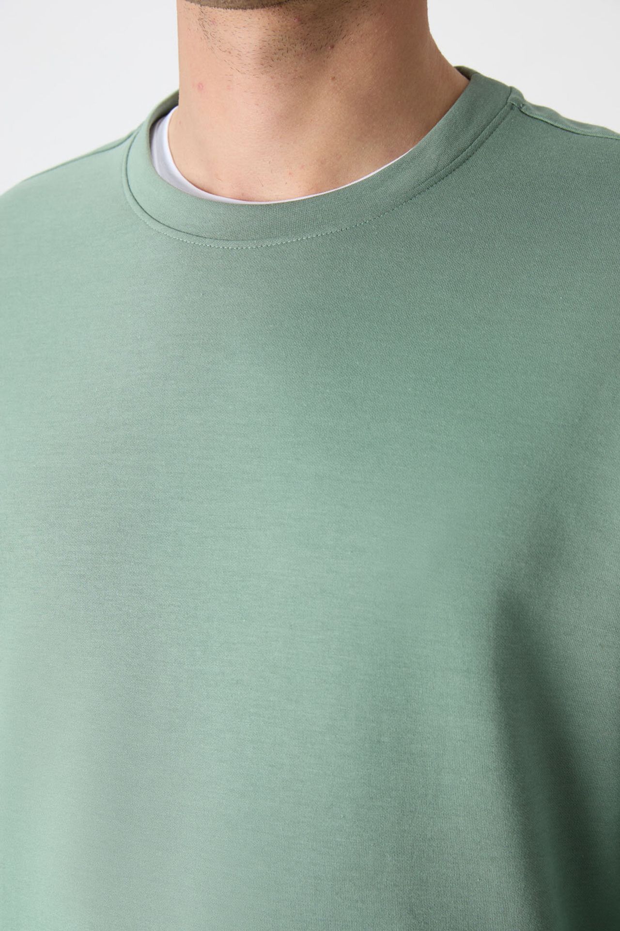 TOMMY Men's Plain Crew Neck Sweatshirt 4
