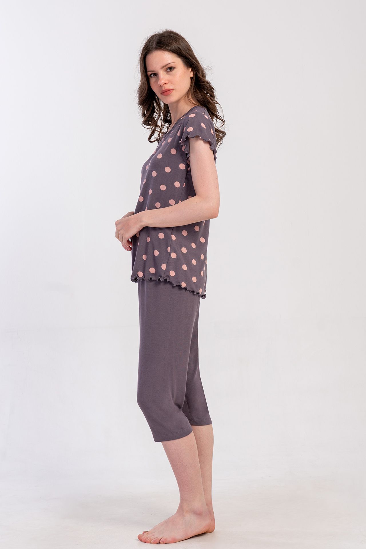 YAKE Rahat Kalıp İki Parçalı Pijama Takımı 2