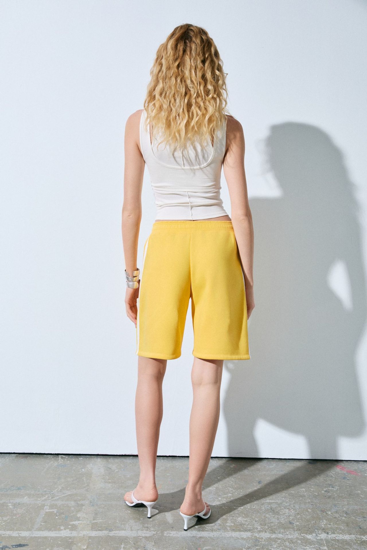 GRIMELANGE Wide Leg Capri Sweat Shorts 5