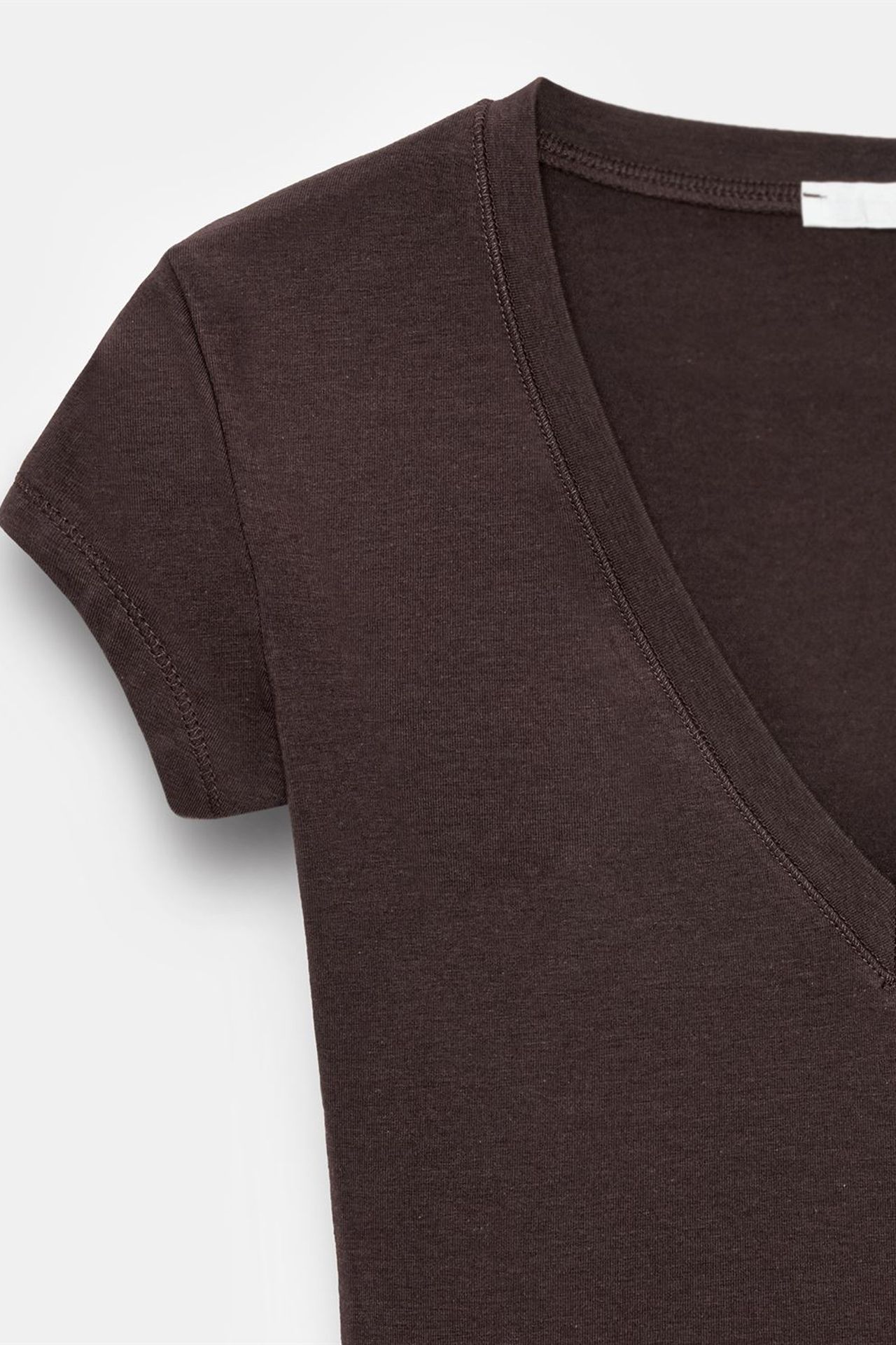 DILVIN Slim Fit V-Neck Jersey Blouse 7
