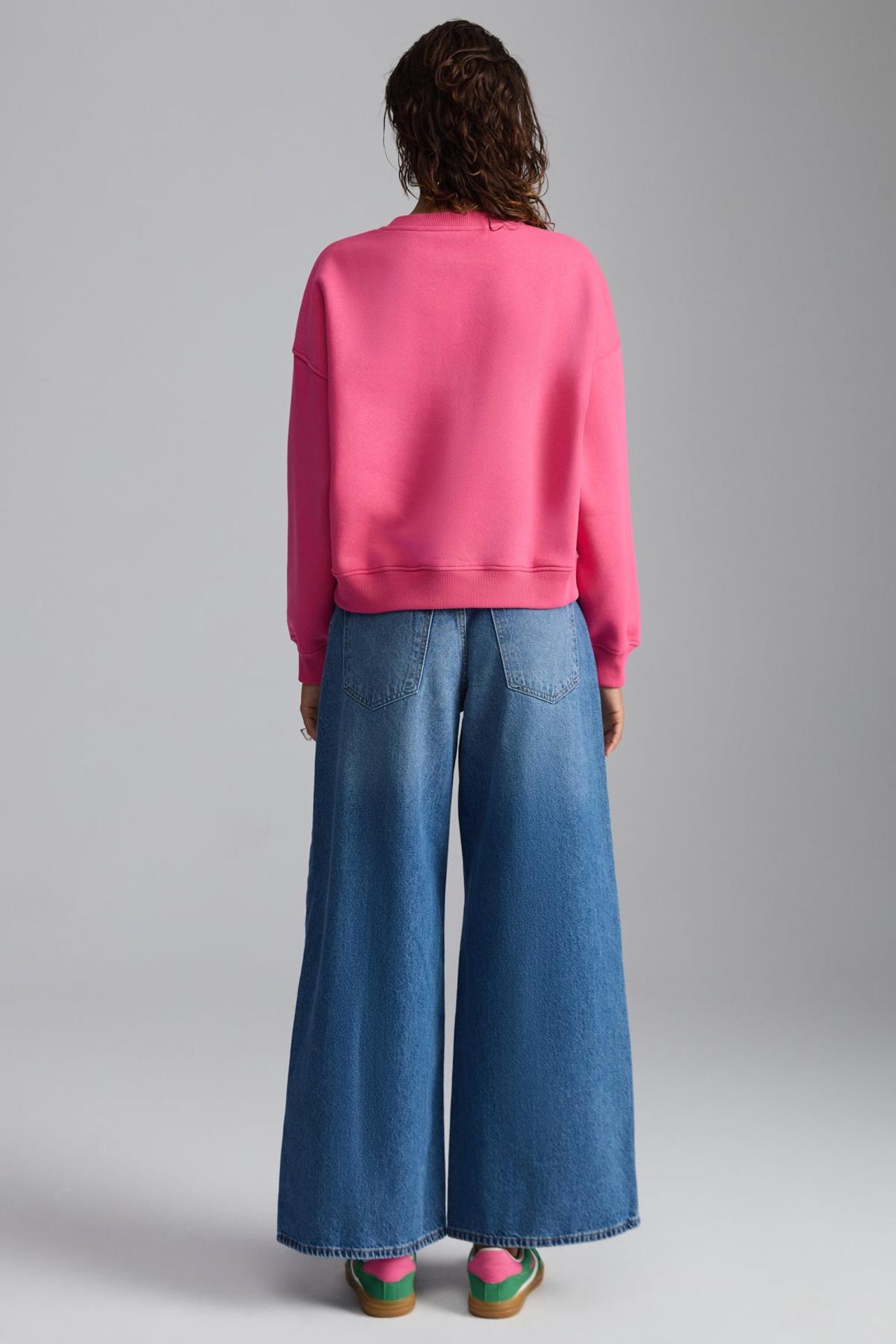 GRIMELANGE Oversized Printed Crew Neck Sweatshirt 6