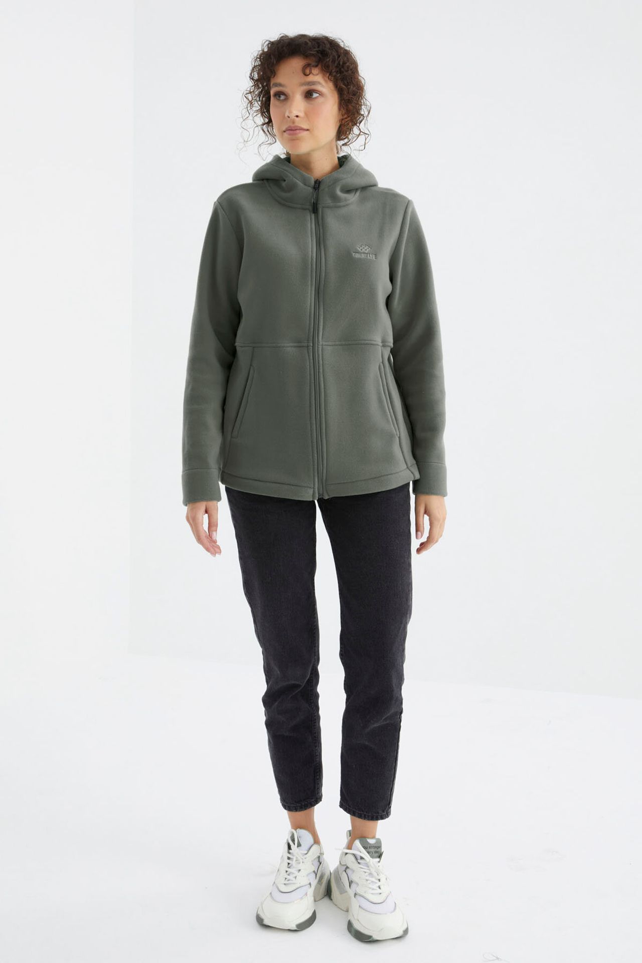 TOMMY Women's Hooded Zip Sweatshirt 4