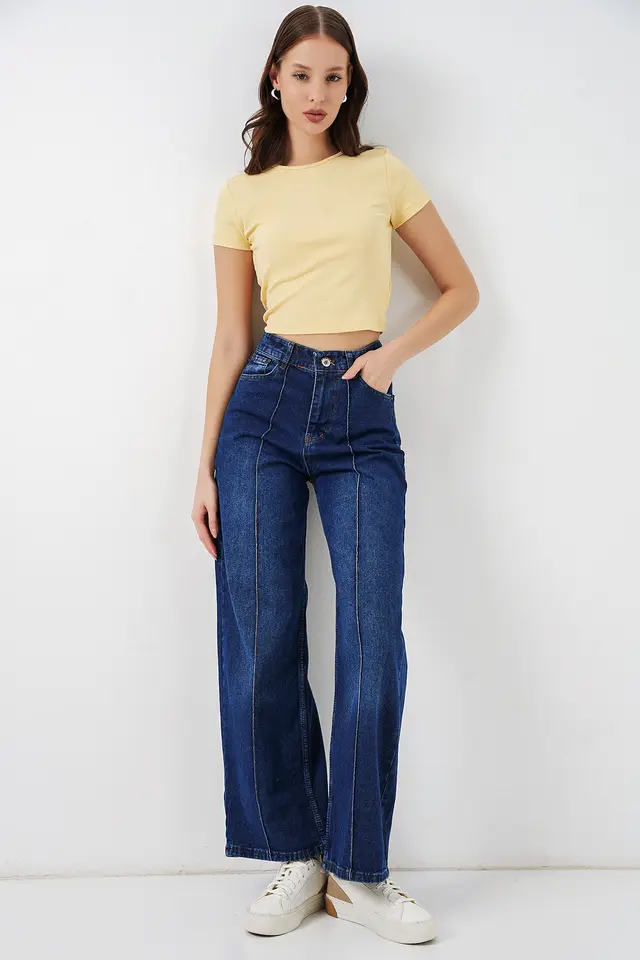 BDART High-Waist Wide-Leg Cotton Jeans