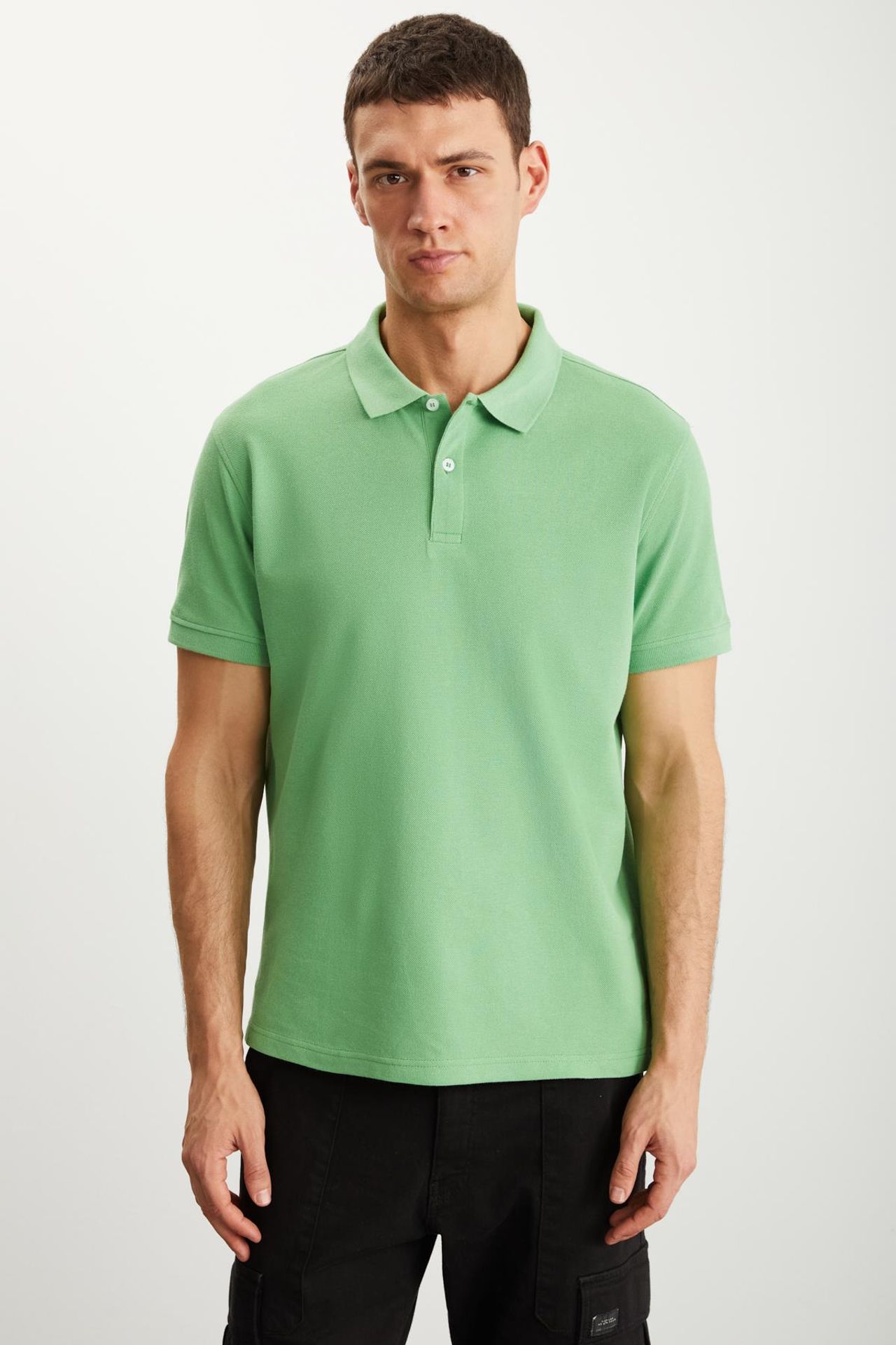 GRIMELANGE Polo Yaka Düğmeli Tişört 3