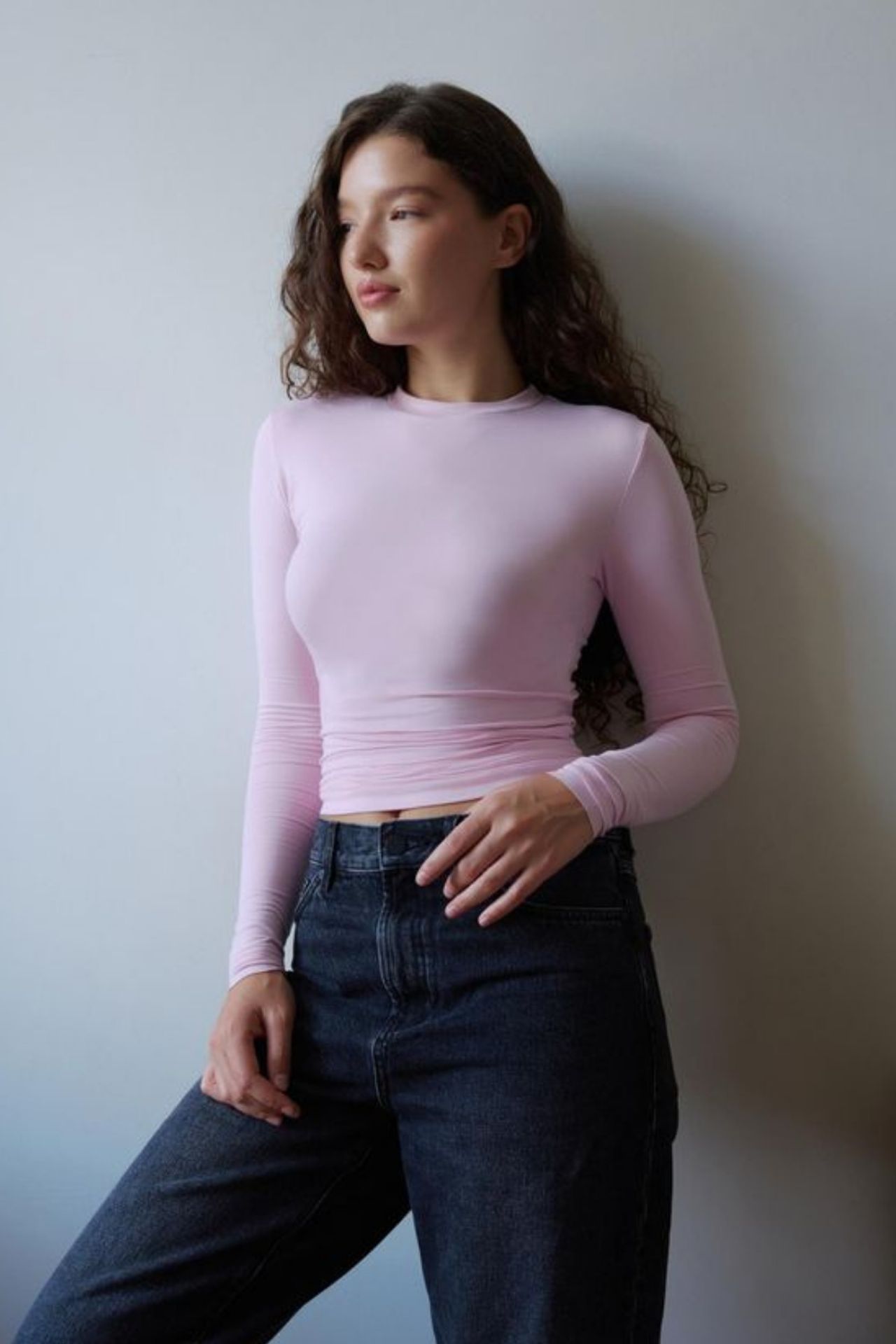 BIPANTOLON Women's Slim Fit Crew Neck Blouse 2