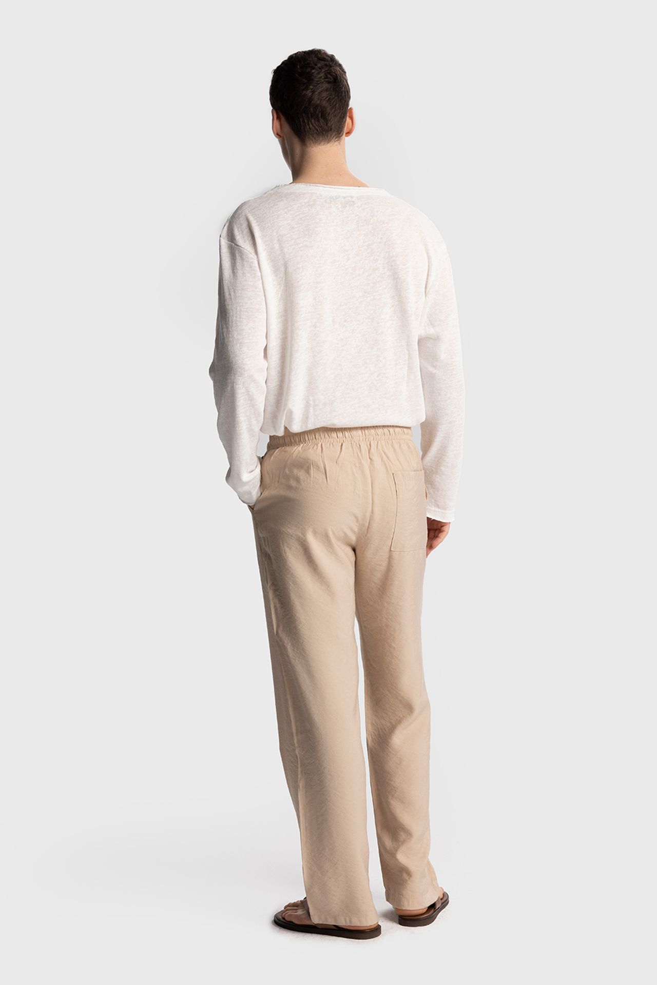GIESTO Relaxed Fit Tencel Pants 4