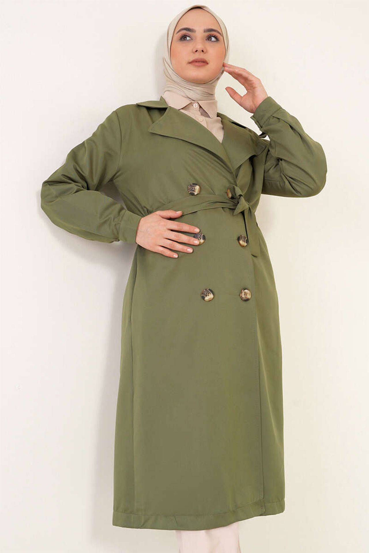 BDART Double Breasted Long Trench Coat 2
