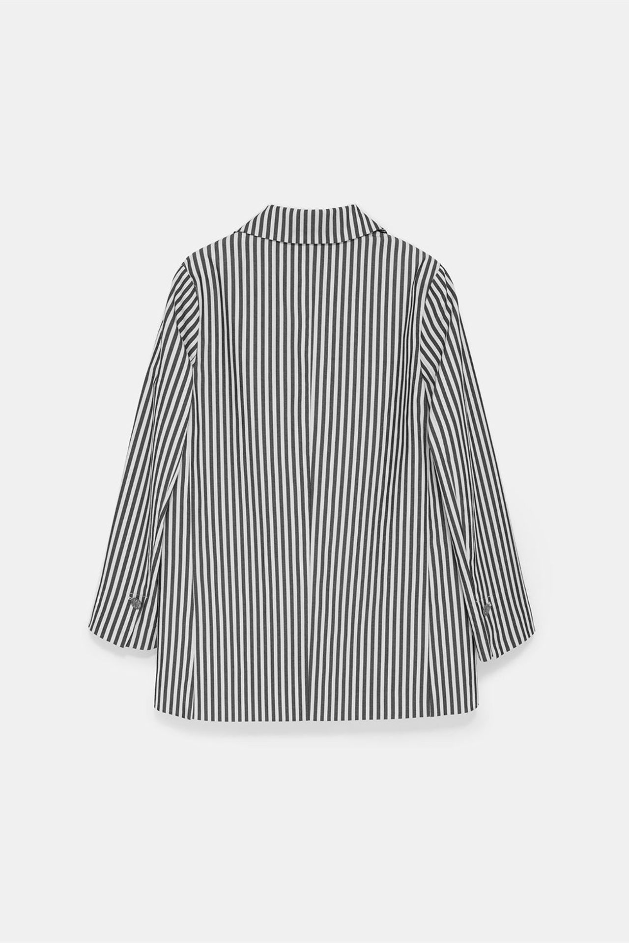 DILVIN Striped Poplin Blazer Jacket 6