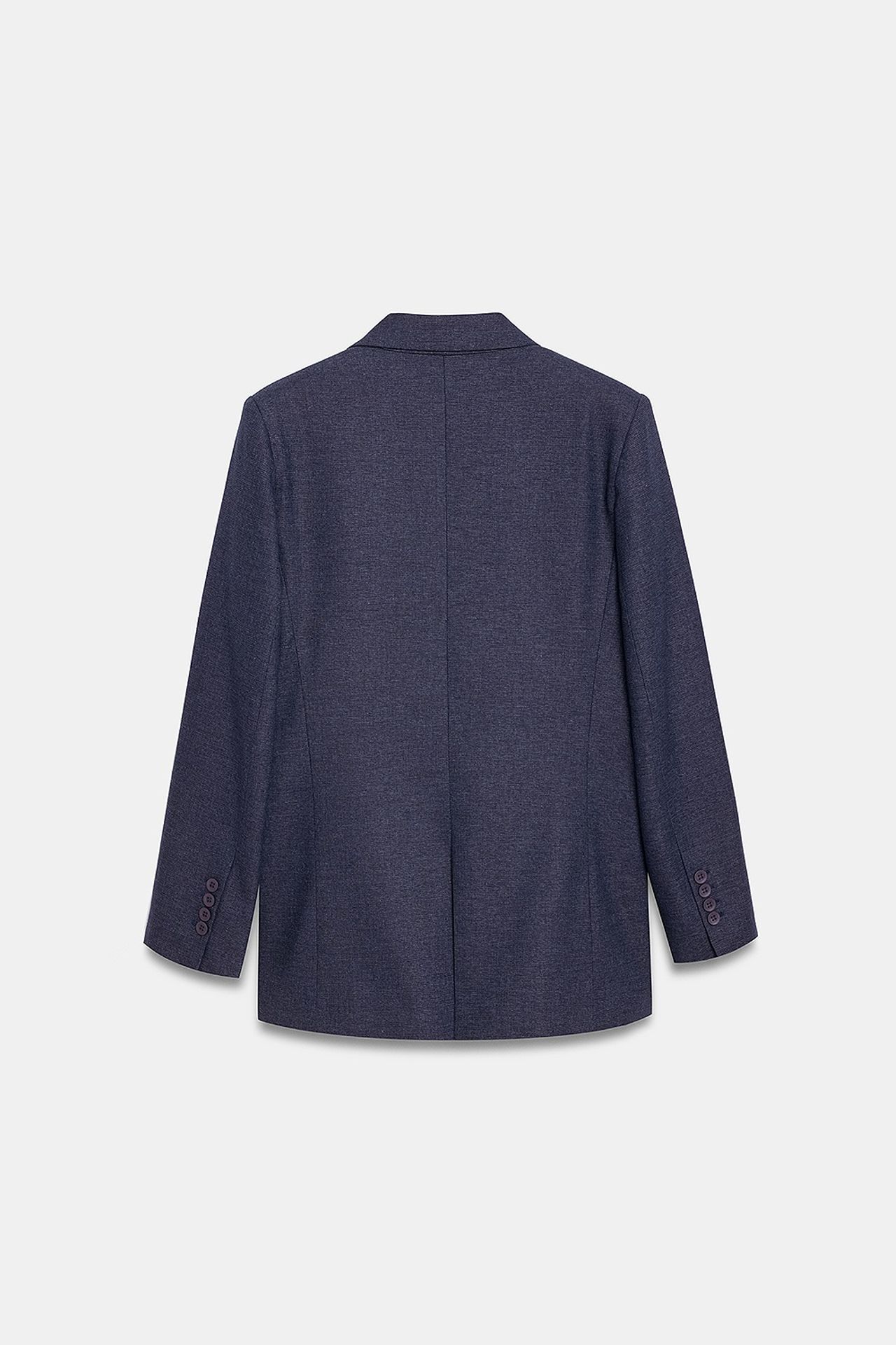 DILVIN Long Shawl Collar Crepe Blazer