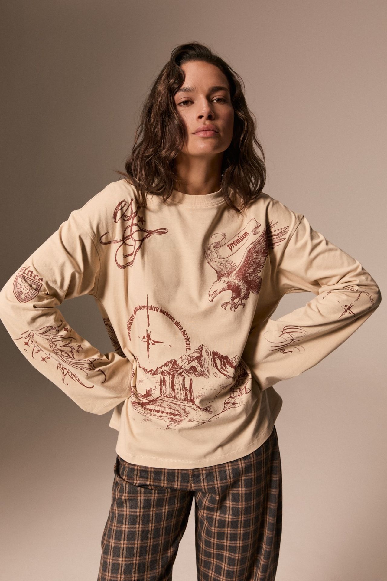 GRIMELANGE Relaxed Fit Crew Neck T-Shirt 3