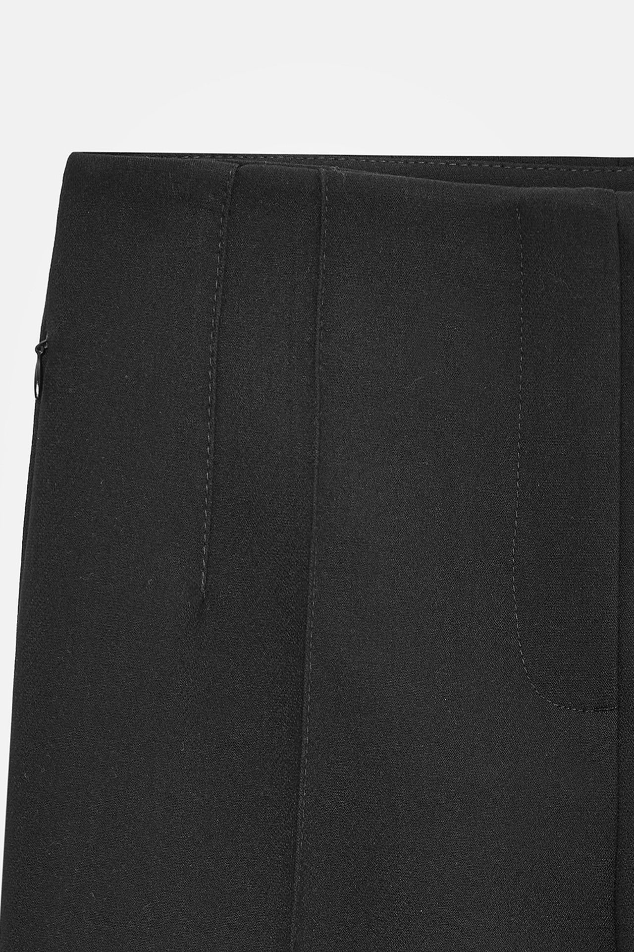 DILVIN High-waist Straight Capri Shorts With Slit 7