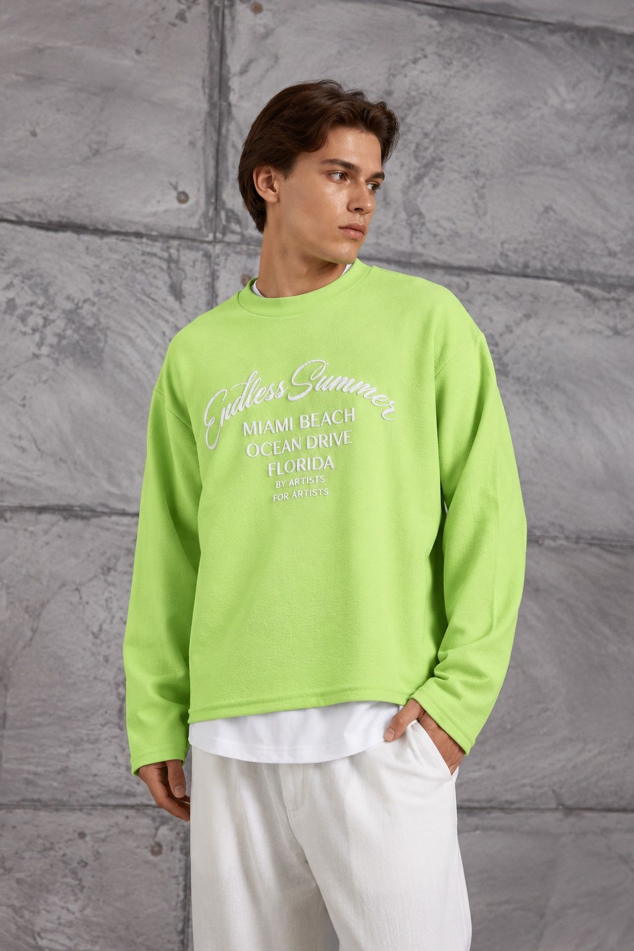 NOMARC Rahat Bisiklet Yaka Sweatshirt 1