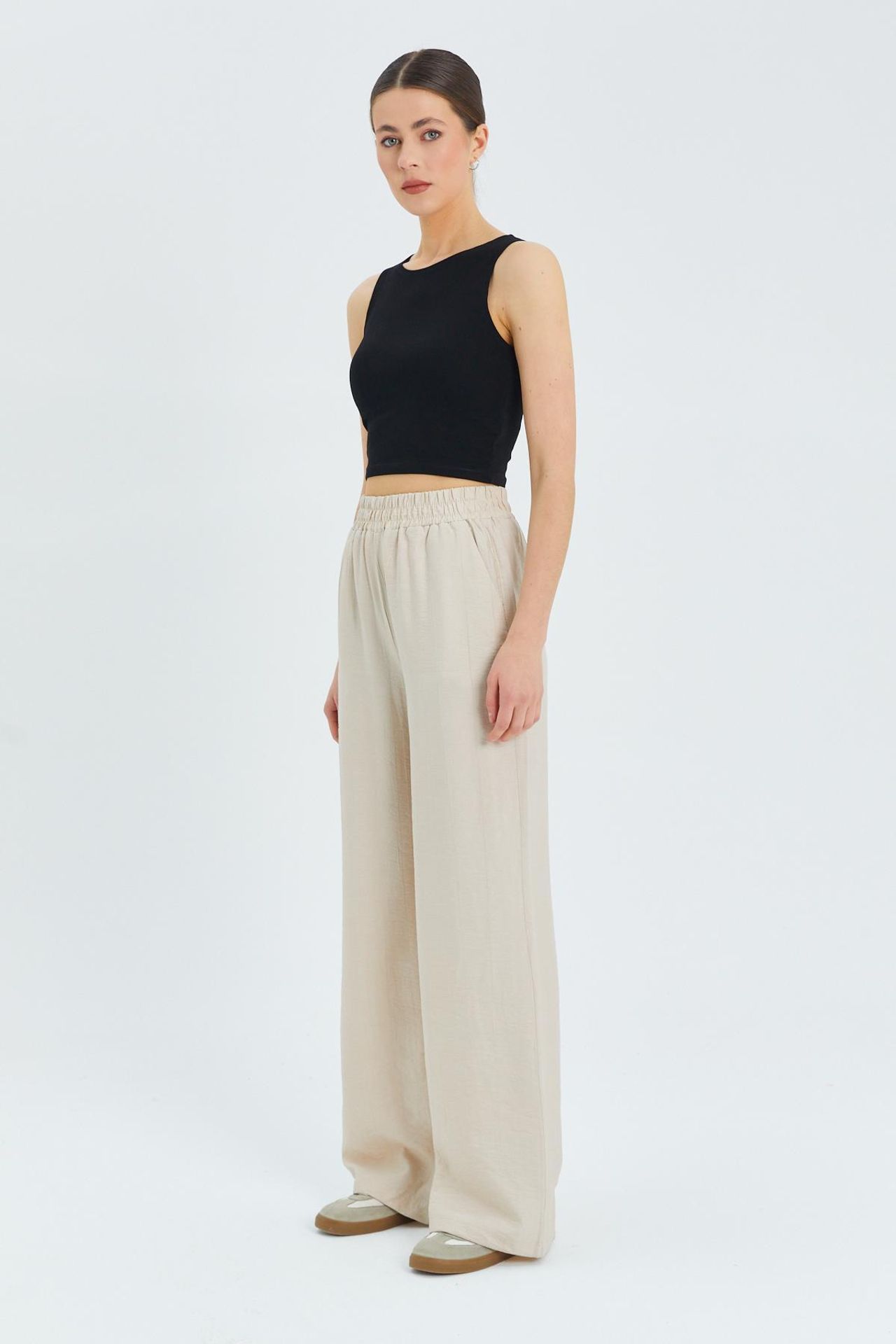 Mixray Soft Touch High Waist Wide Leg Pants 3