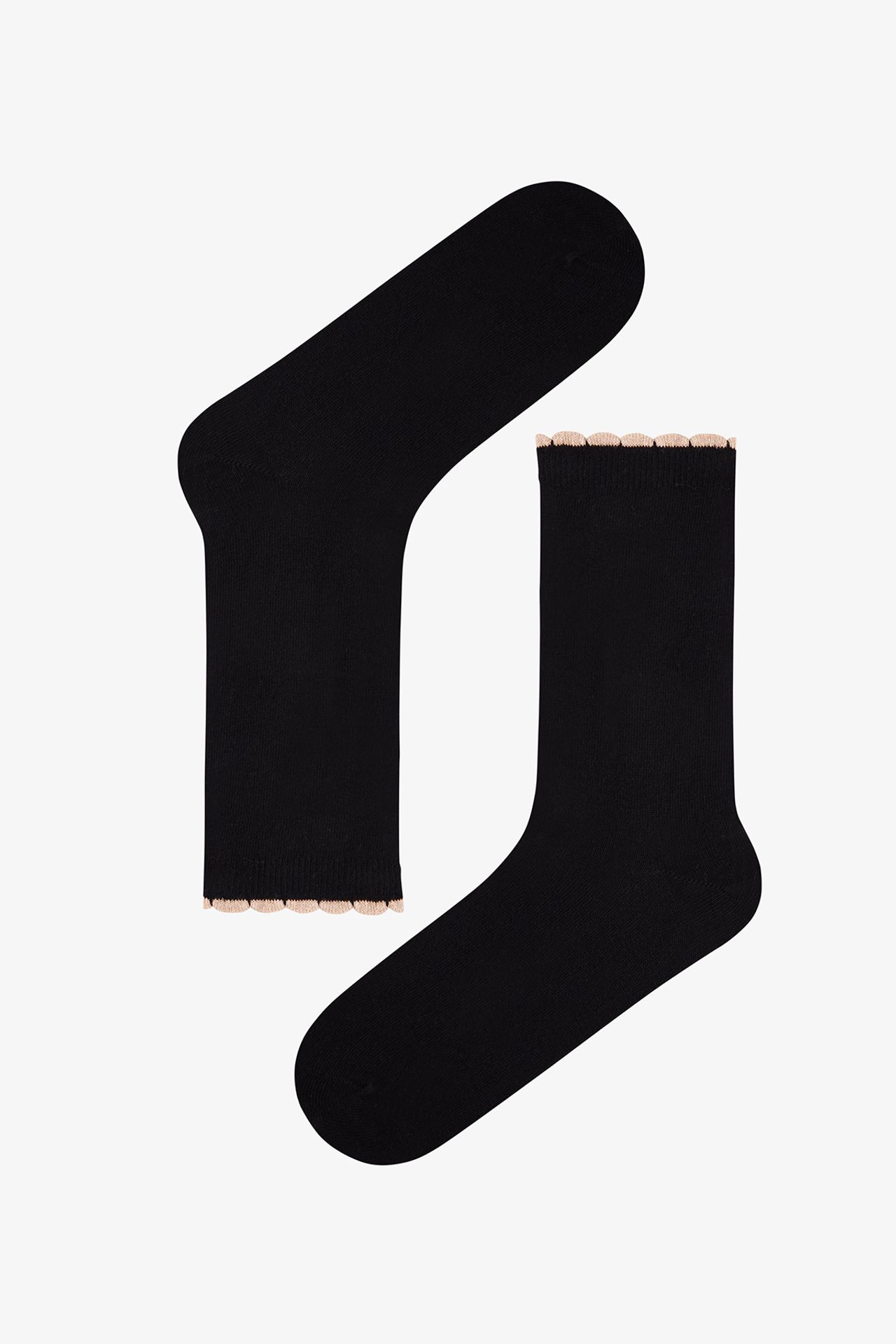 PENTI Shimmery Ruffled Pair Crew Socks 6