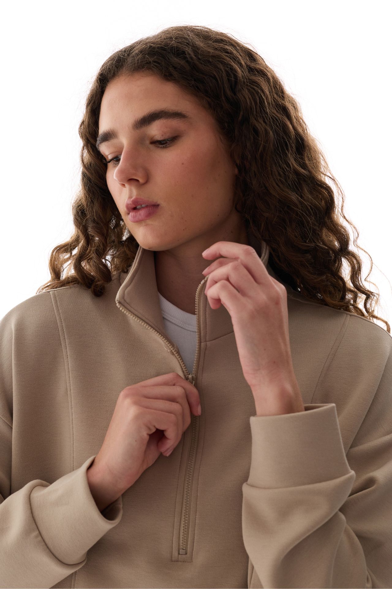 PENTI Silky Touch Half-Zip Sweatshirt 3