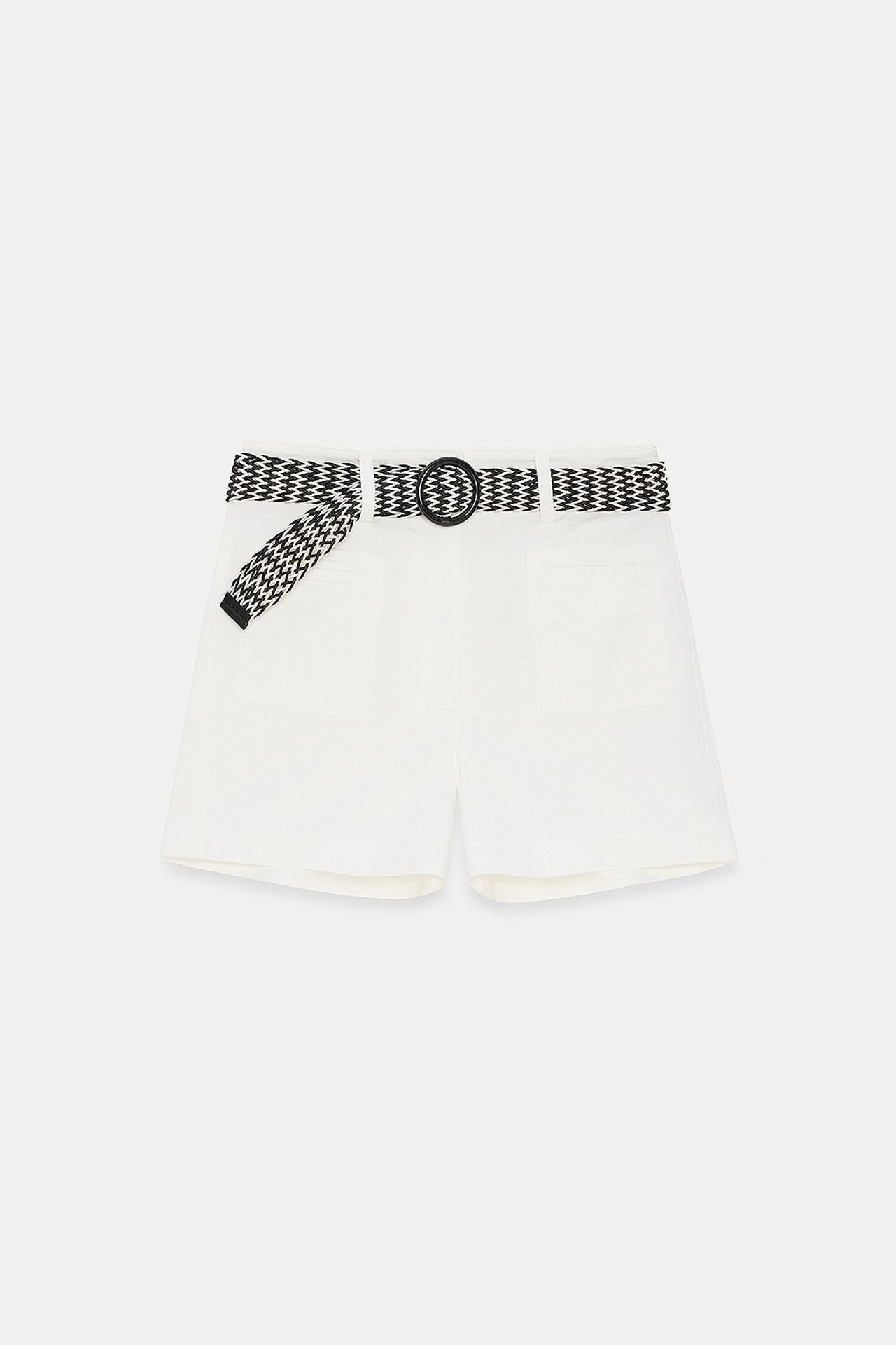 DILVIN High-Waist Tailored Shorts With Belt 6