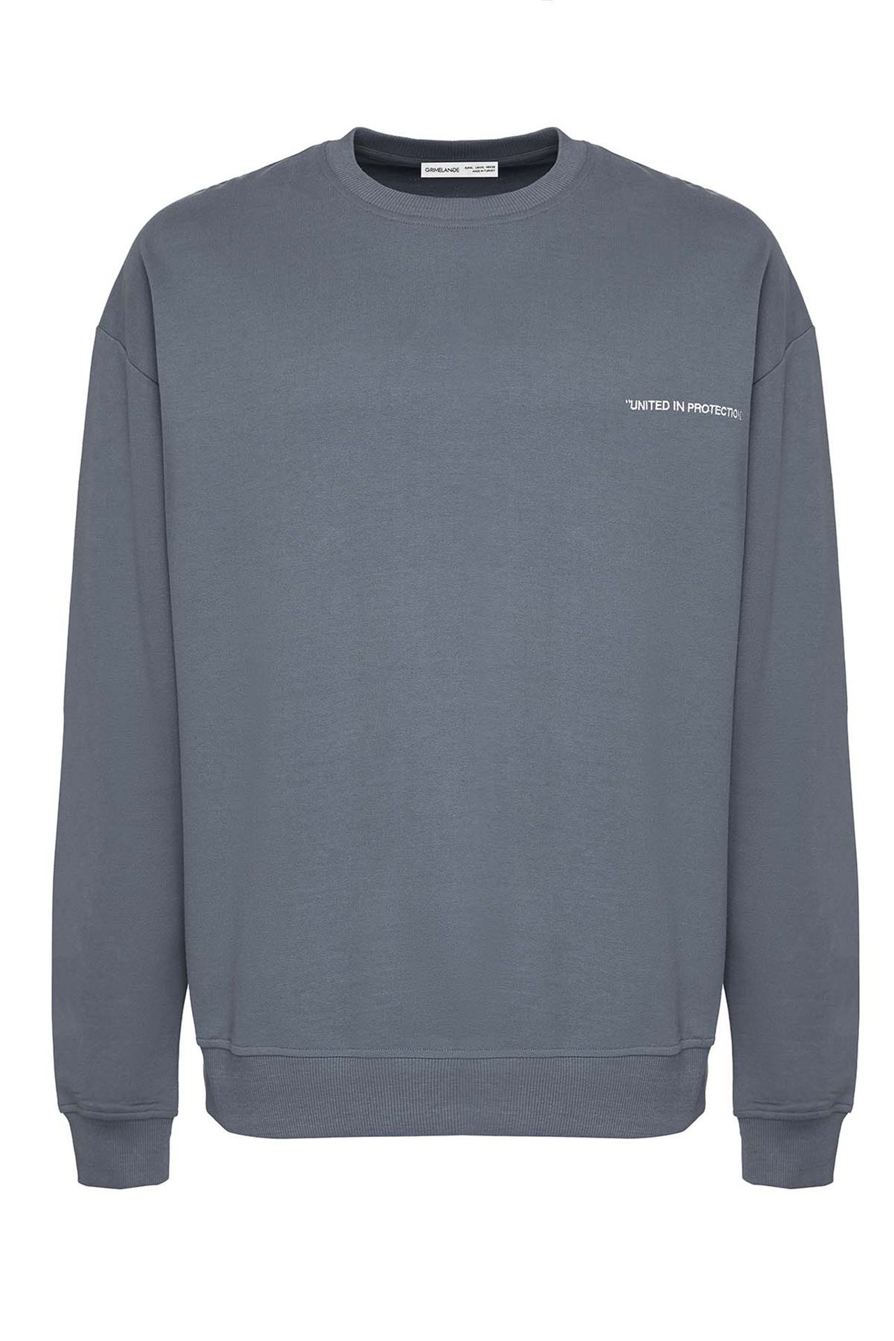 GRIMELANGE Bol Kesim Bisiklet Yaka Sweatshirt 4