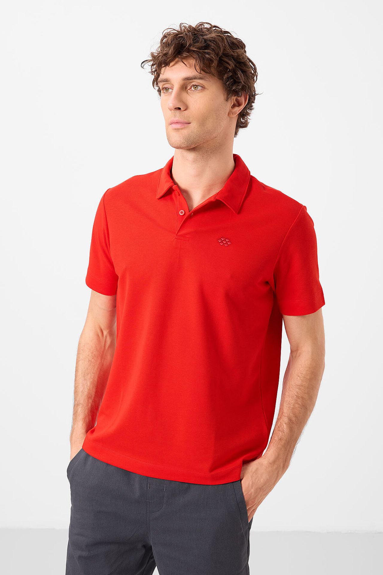 TOMMY Men's Cotton Elastane Polo T-Shirt 2