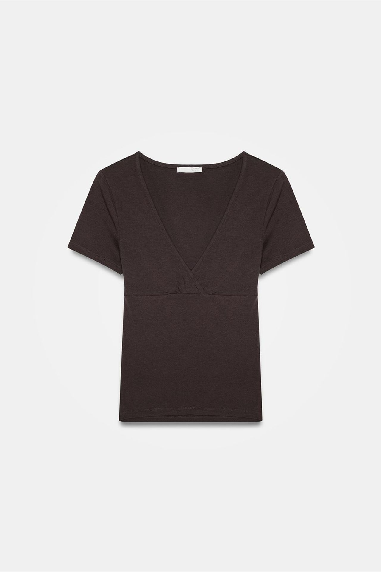 DILVIN Fitted V-Neck Short-Sleeve T-Shirt 5