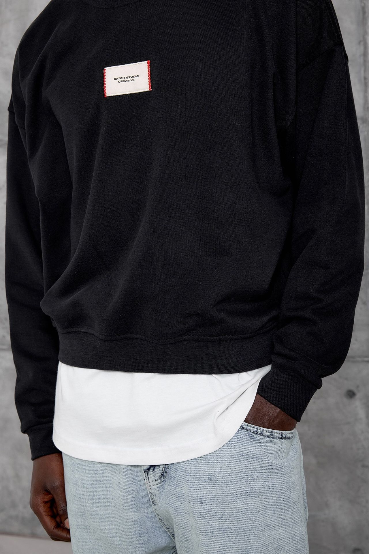 NOMARC Rahat Bisiklet Yaka Uzun Kollu Sweatshirt 6