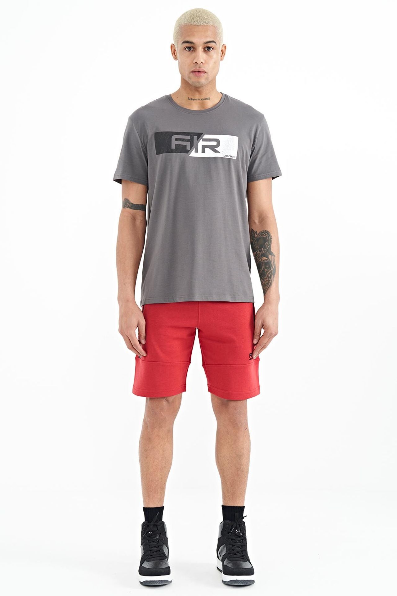 TOMMY Men's Solid Knit Sweat Shorts 2