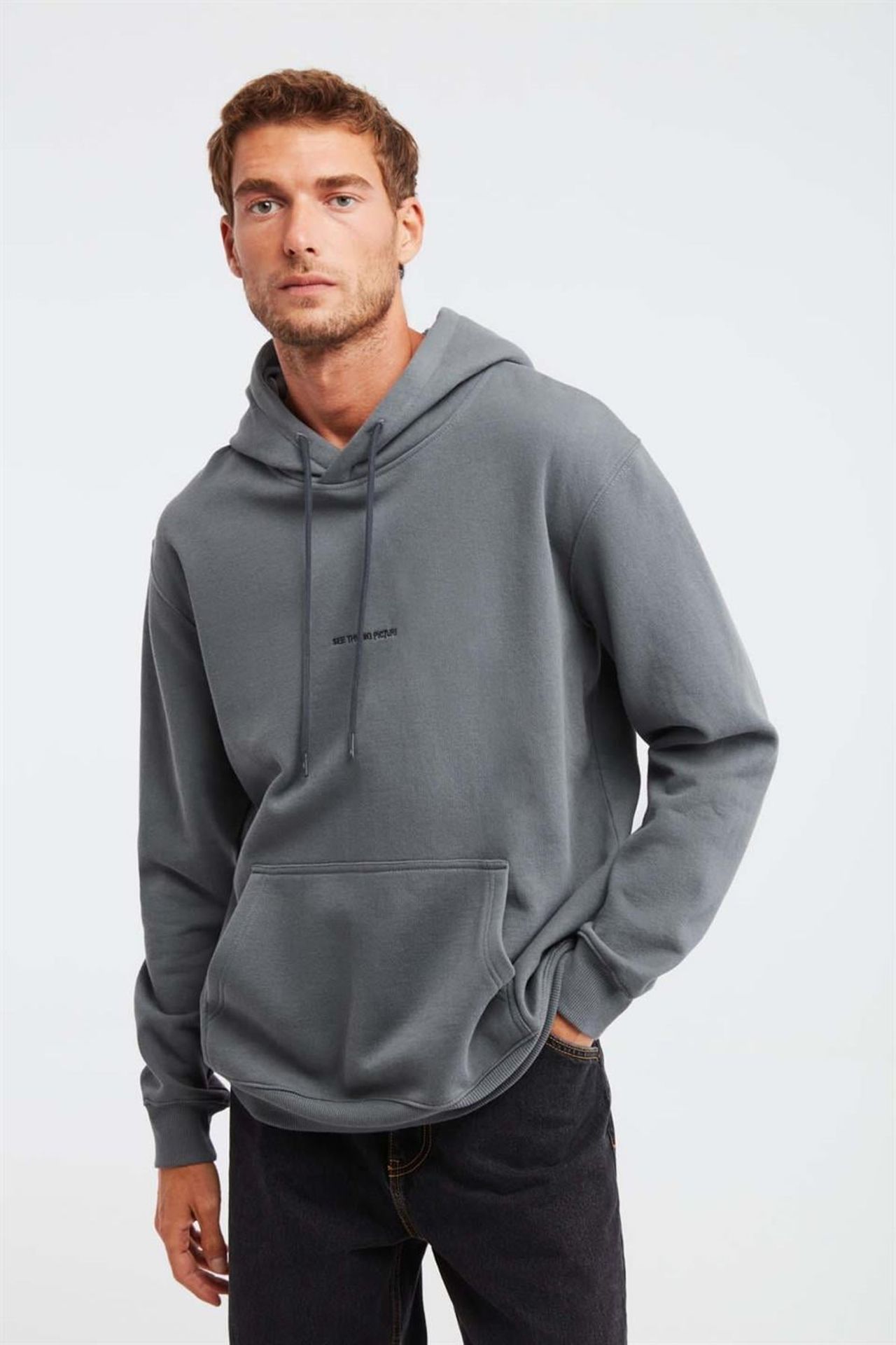GRIMELANGE Kapüşonlu Cepli Büzgülü Sweatshirt 1