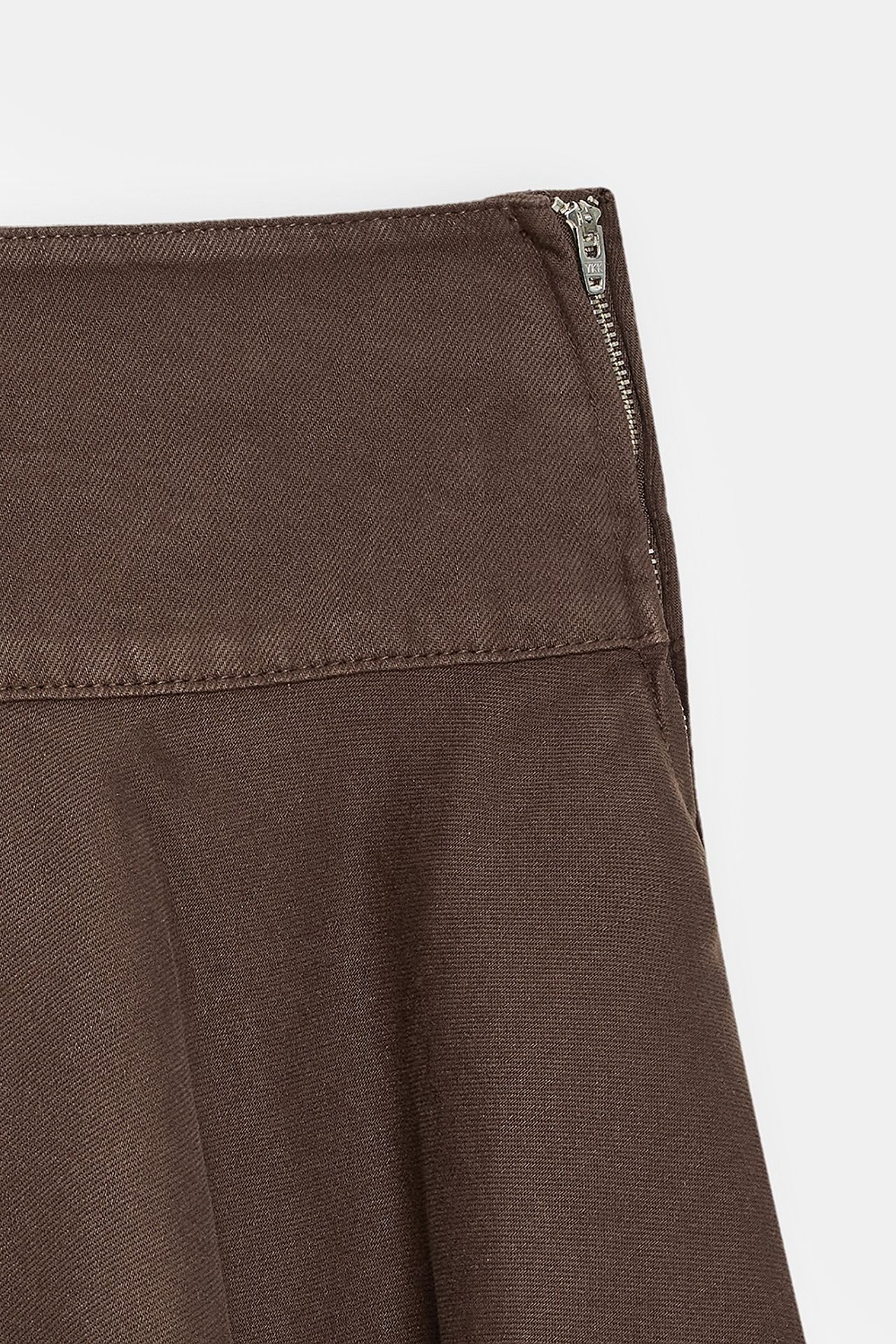 DILVIN High-Waist Cotton Poplin A-Line Mini Skirt 7