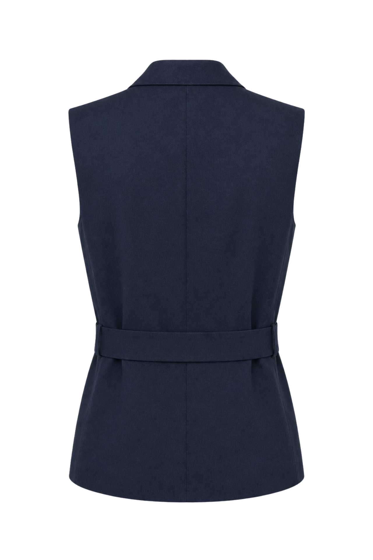 MIXRAY Belted Cotton-linen Waistcoat 3