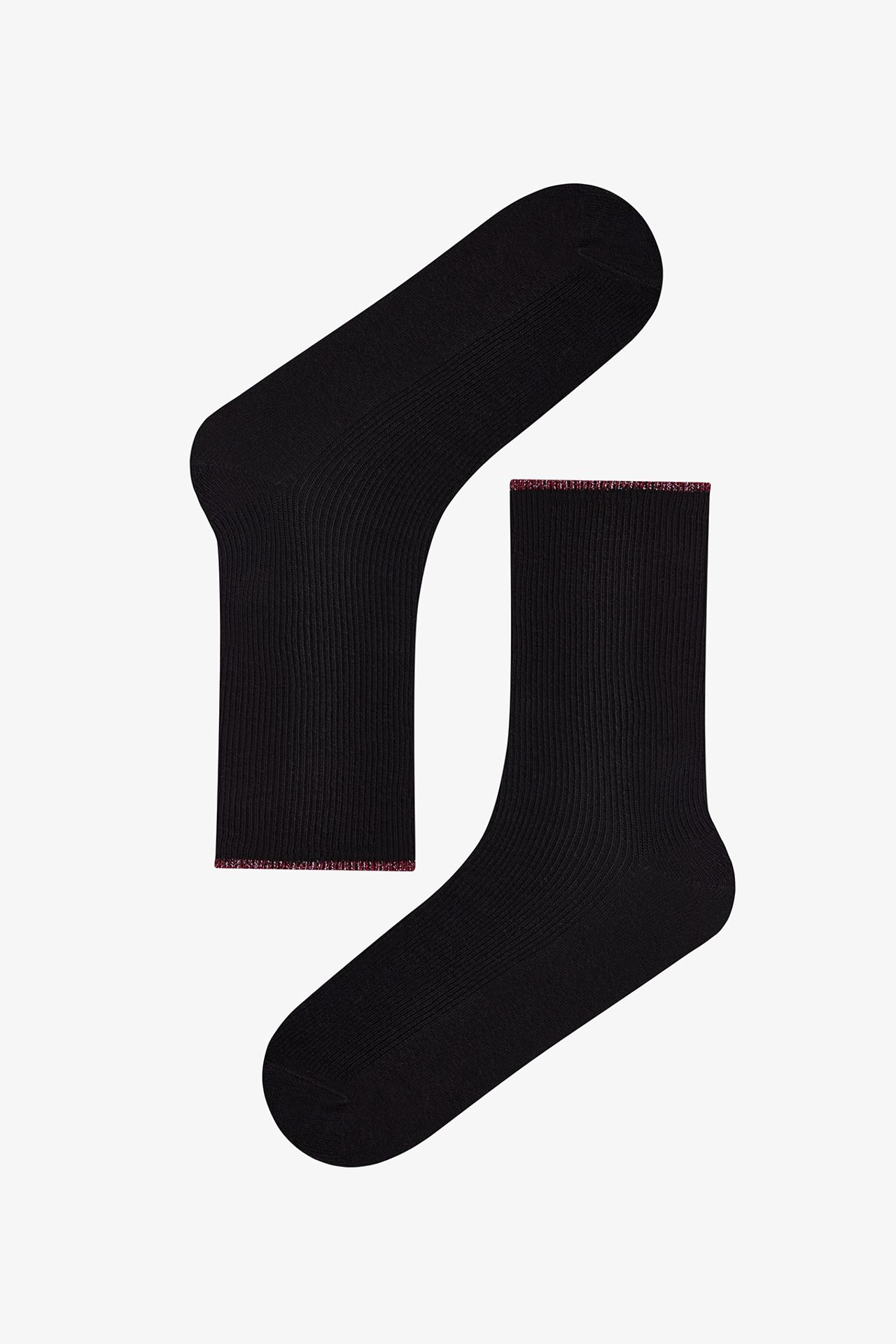 PENTI Shiny Leopard Glitter 2-Pack Crew Socks 3