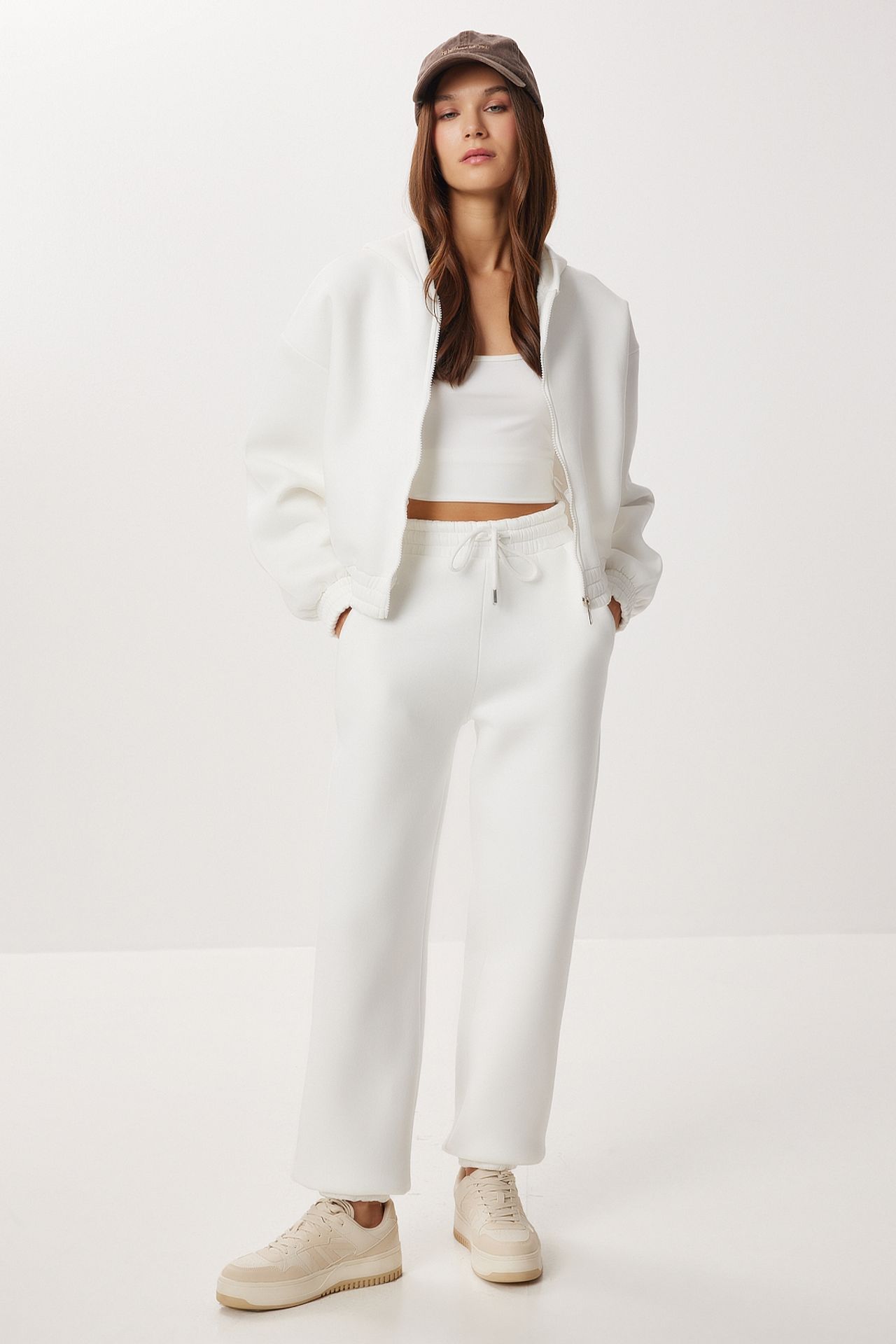 WOMEN'S WHITE AZURE HARMONY: TWO-PIECE COORD-SET main image 1