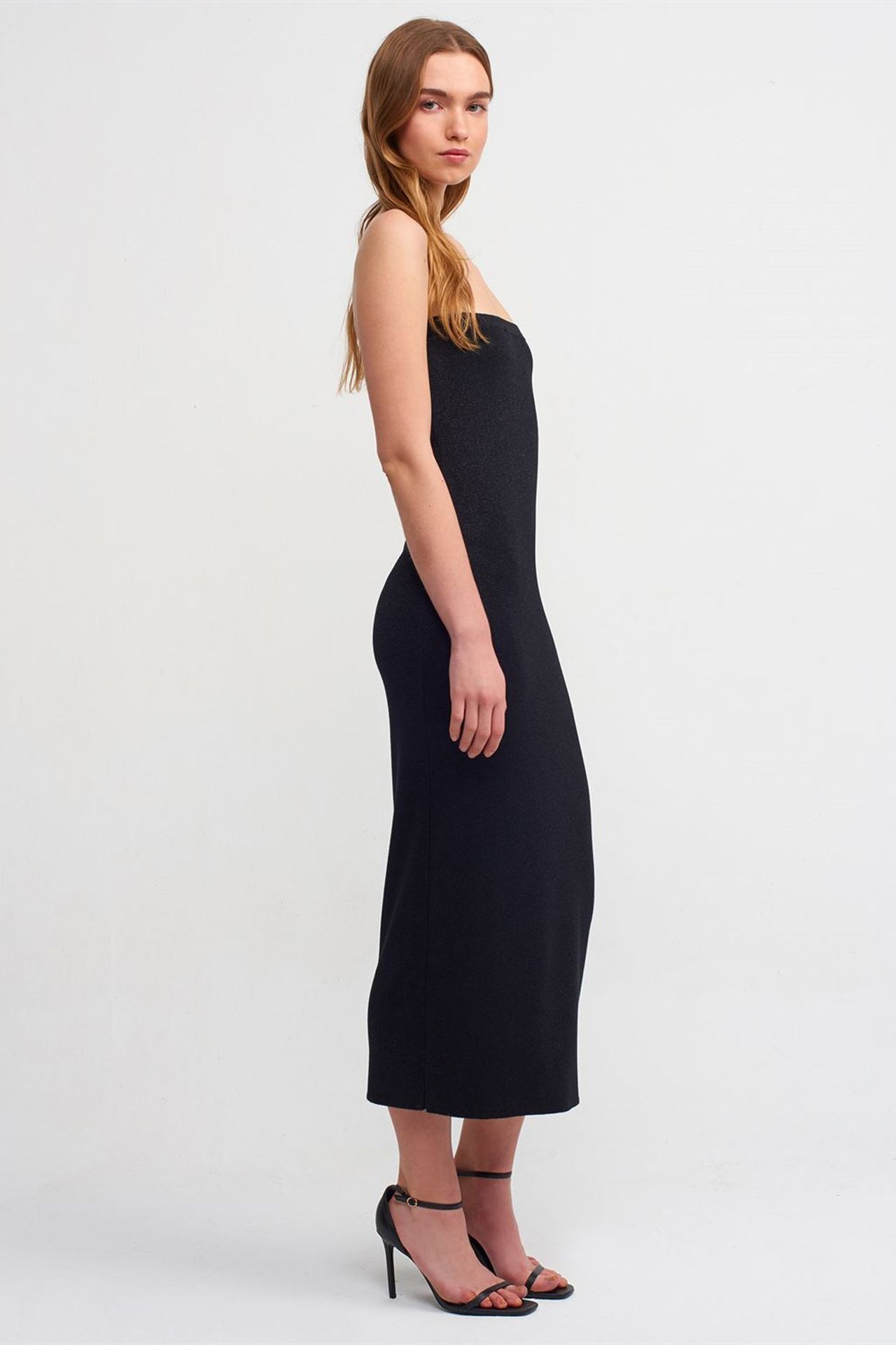 DILVIN Strapless Midi Bodycon Dress 3