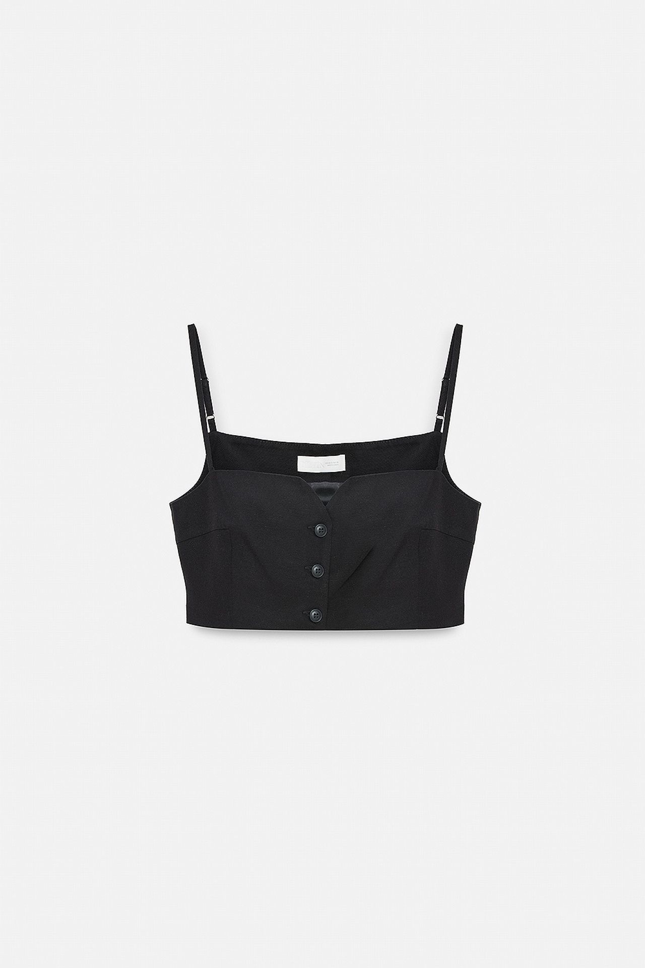 DILVIN Crop Fitted Waistcoat With Heart Neckline 5