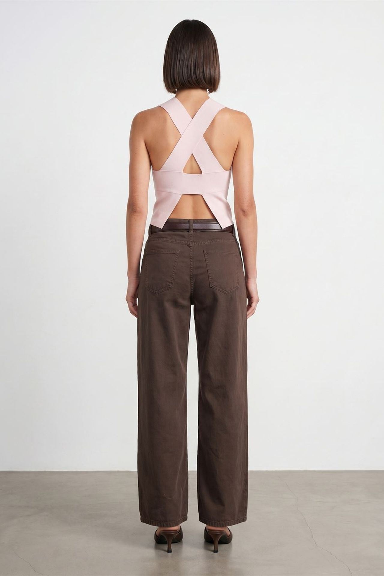 DILVIN High-Waist Wide-Leg Denim Jeans 2