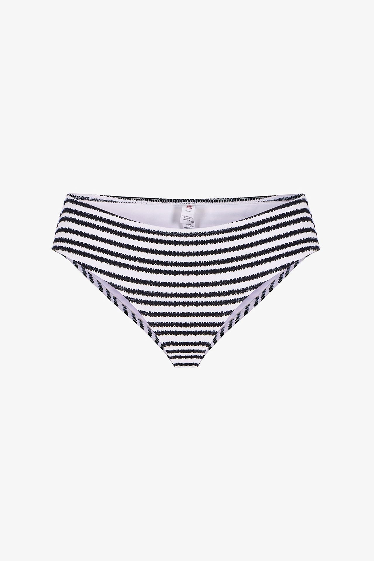 PENTI Ringel Striped Textured Mid-Rise Bikini Bottom 4