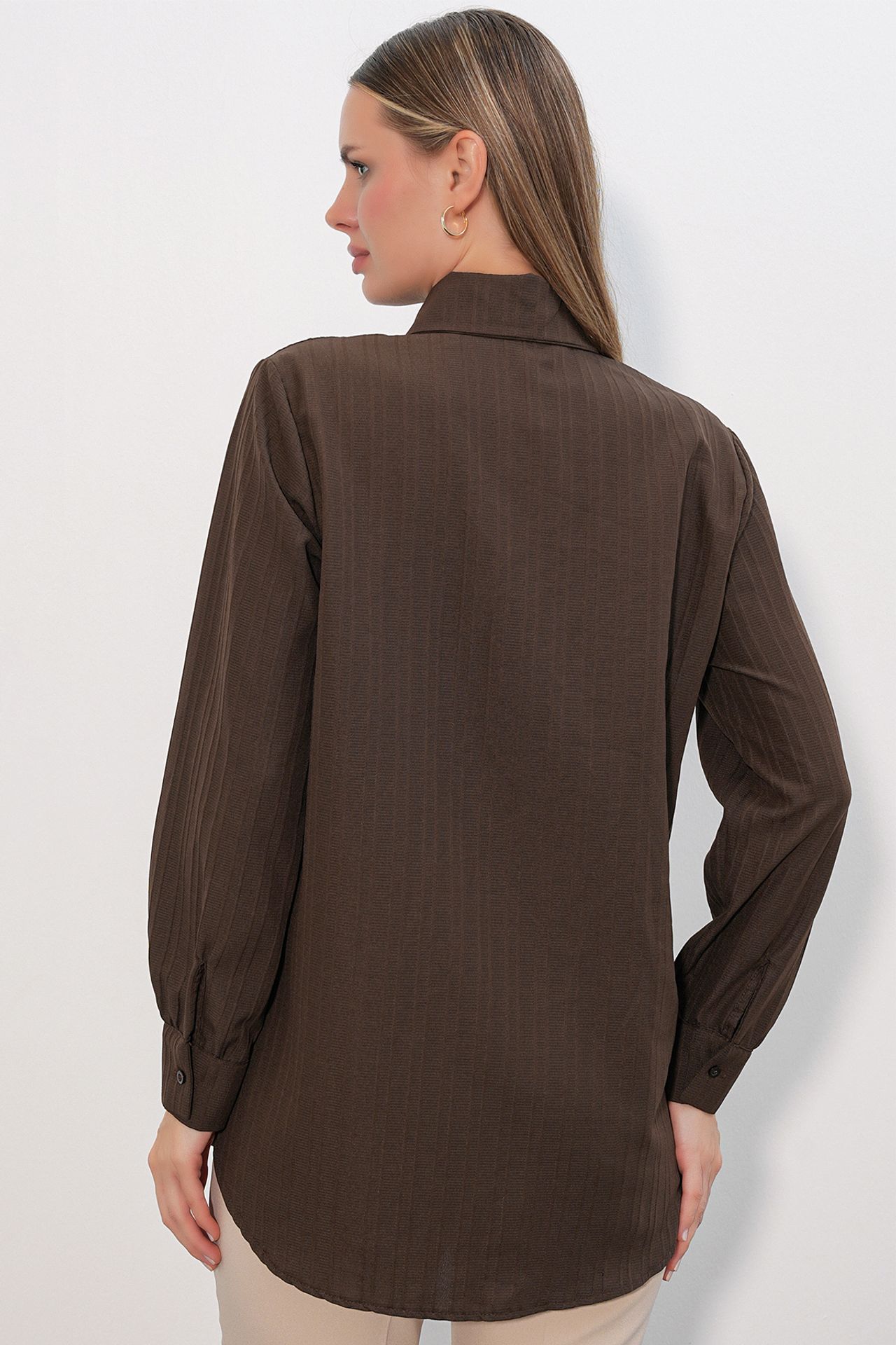 BDART Ruffle Detailed Textured Shirt 6
