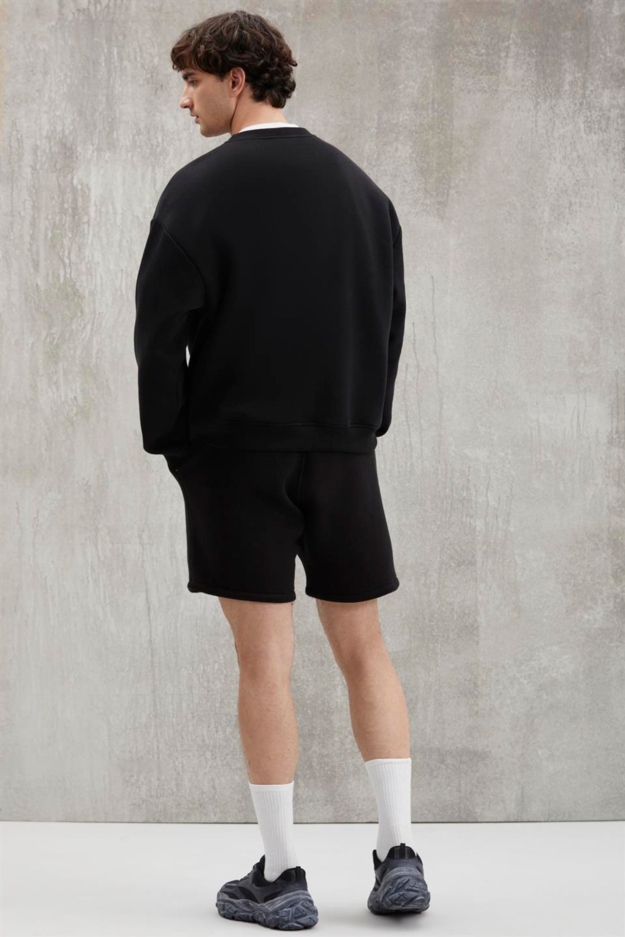 GRIMELANGE Oversize Bisiklet Yaka Logolu Sweatshirt 6
