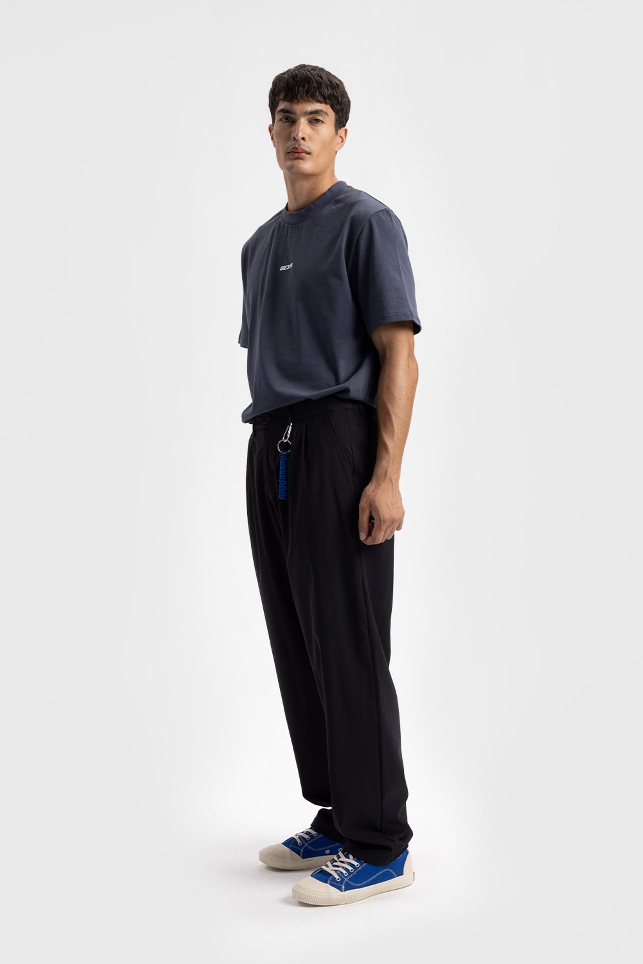 GIESTO Relaxed Fit Logo Print Crew Neck T-Shirt 2