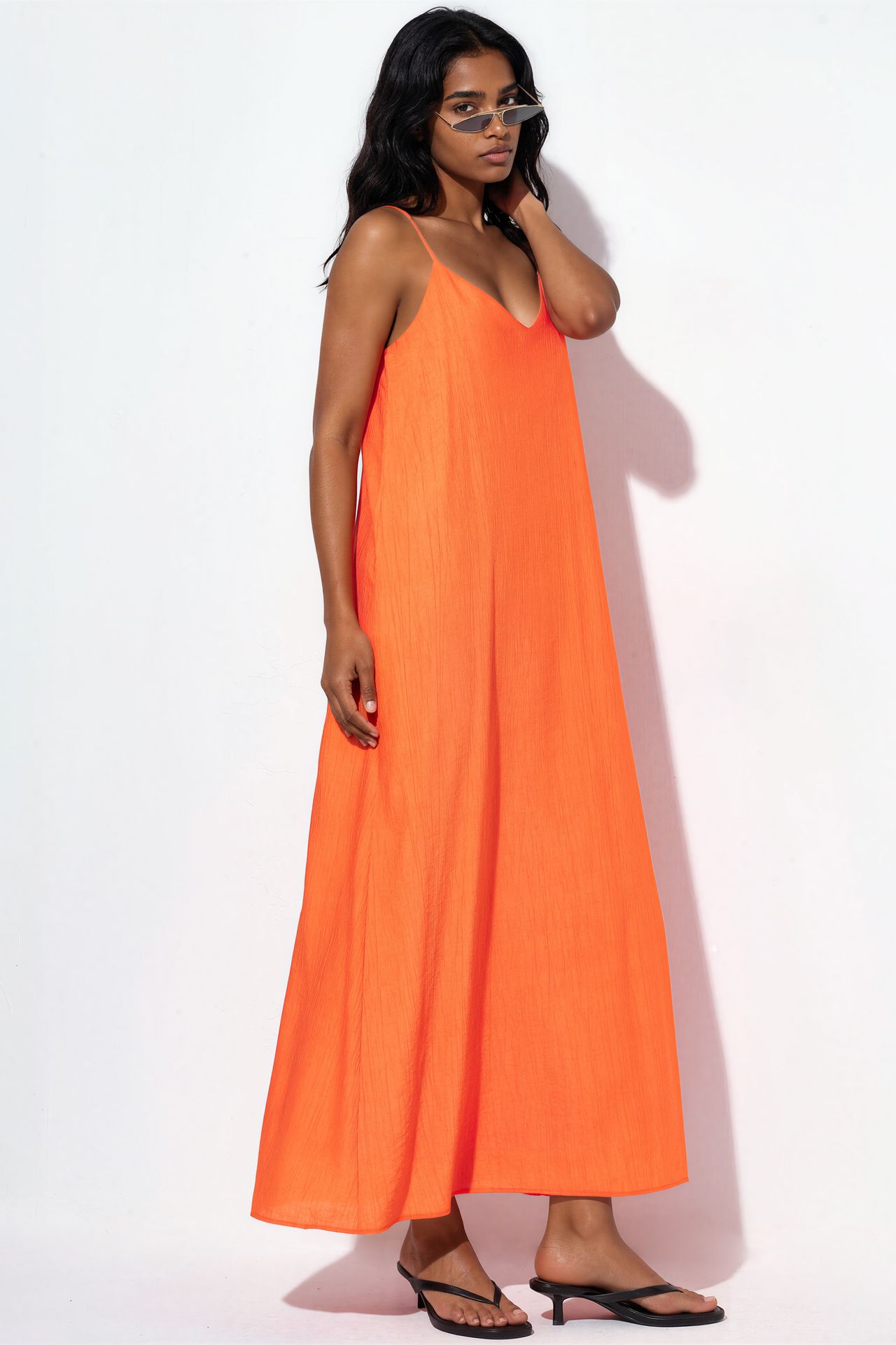 BUSEM Women's Solid Maxi Slip Dress 2