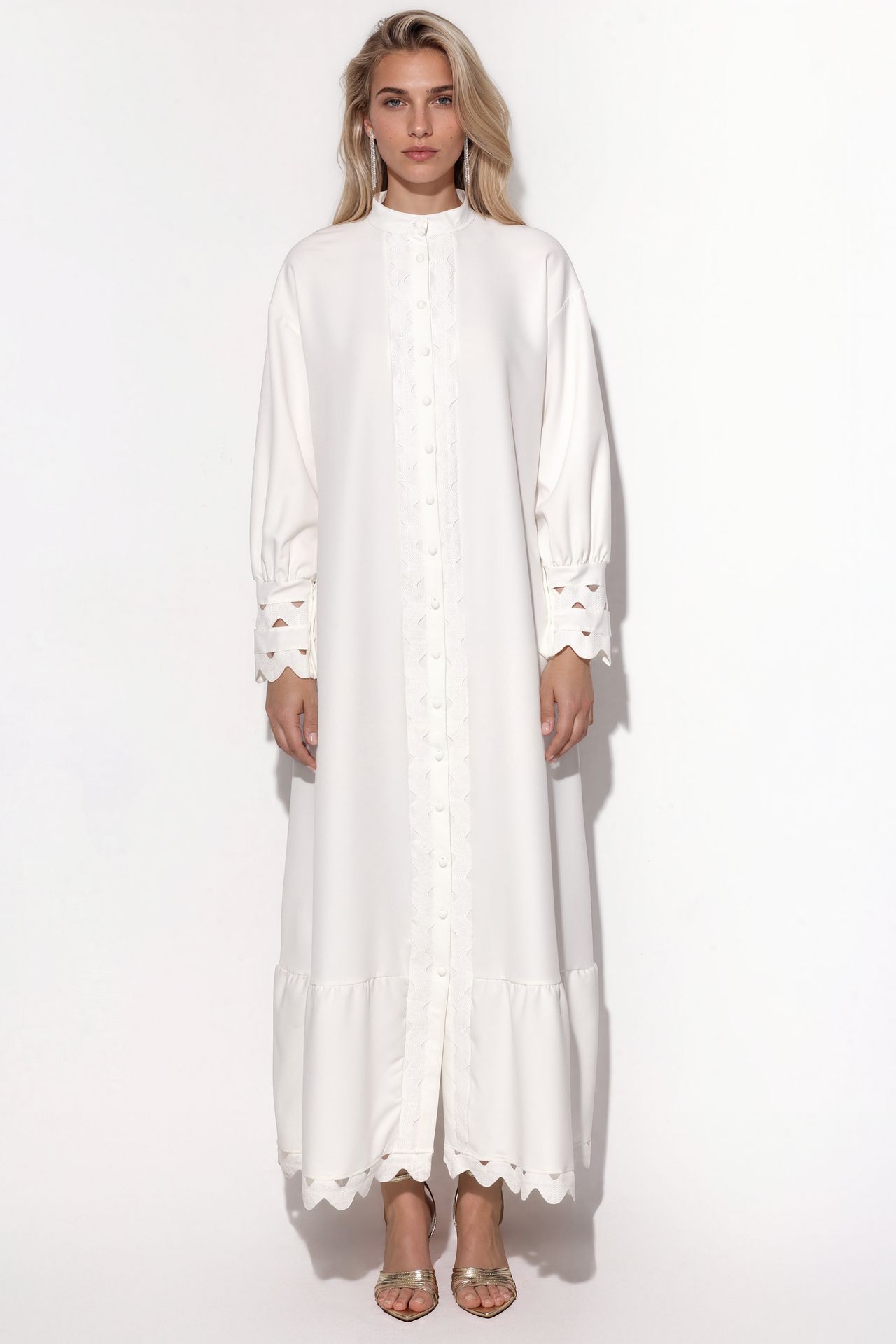 MSN Belted A-line Maxi Dress 4