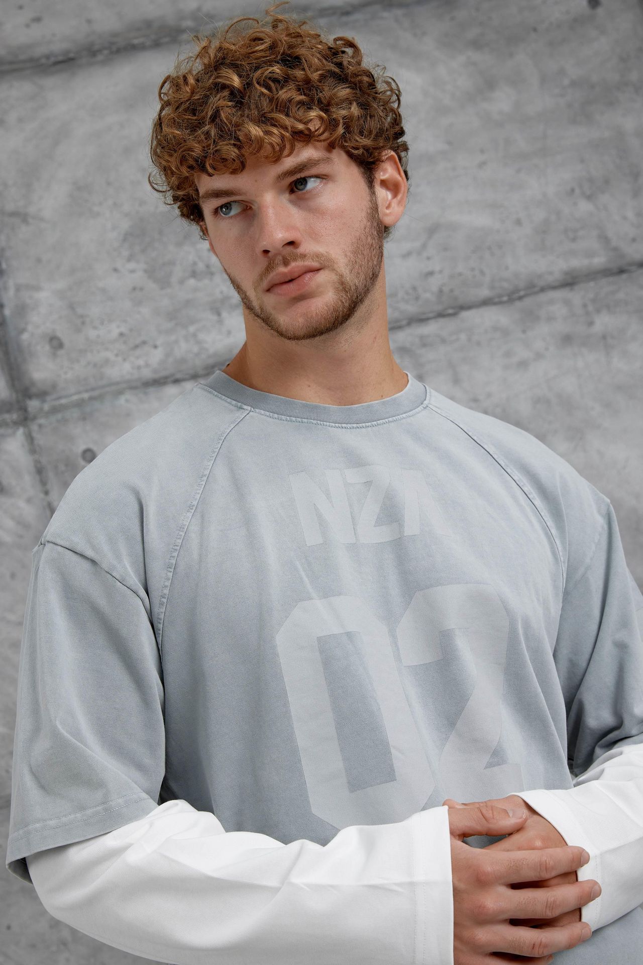 NOMARC Baskılı Oversize Bisiklet Yaka Sweatshirt 2