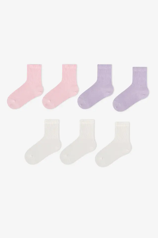 PENTI Girls' Softies 2-Pack Crew Socks