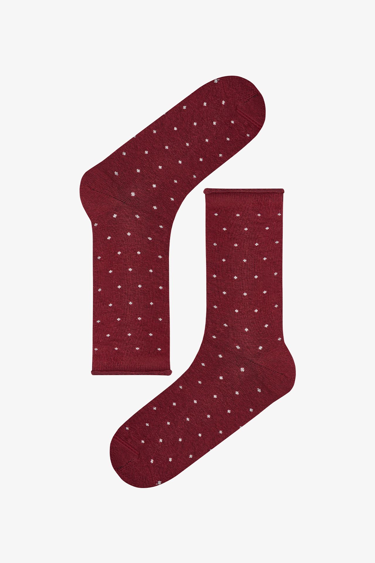 PENTI Berry Polka Dot Pair Crew Socks 5