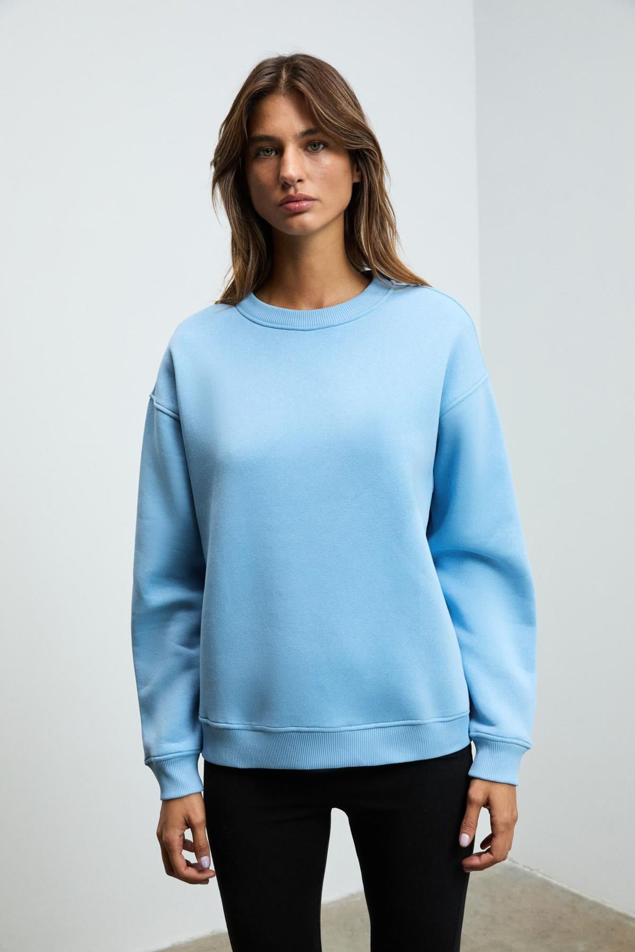 GRIMELANGE Bol Kesimli Bisiklet Yaka Sweatshirt 3
